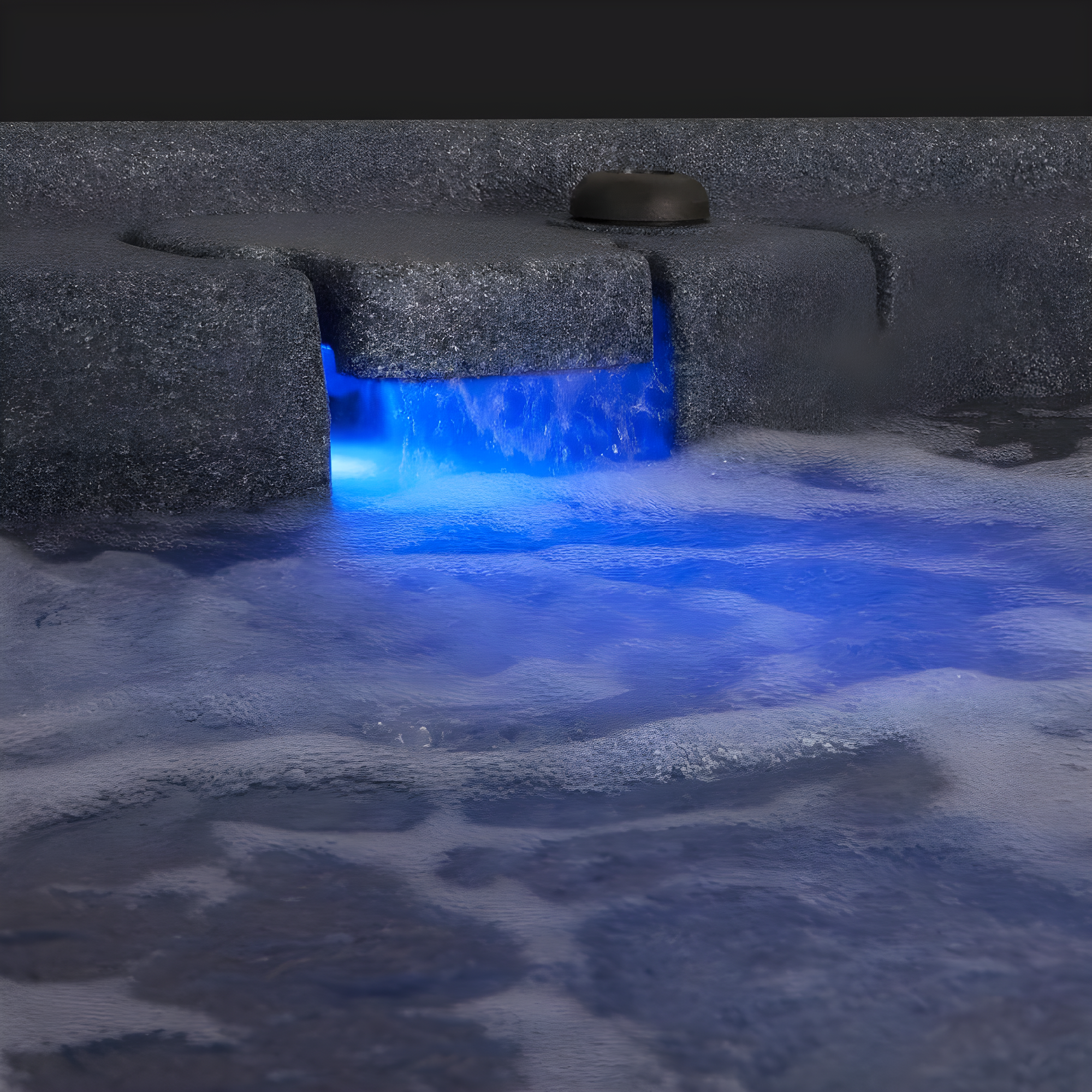 AquaRest Discover AR150 Standard 4-Person 12-Jet Plug & Play Hot Tub with LED Waterfall and Friction Heating