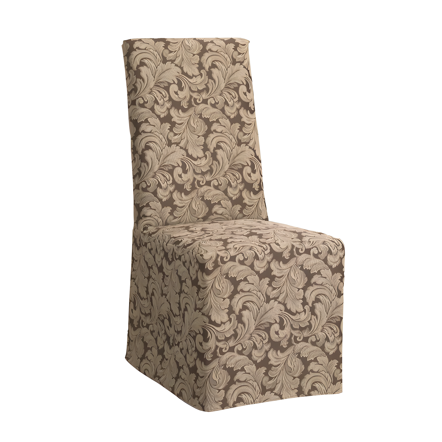 Scroll Classic Box Cushion Dining Chair Slipcover