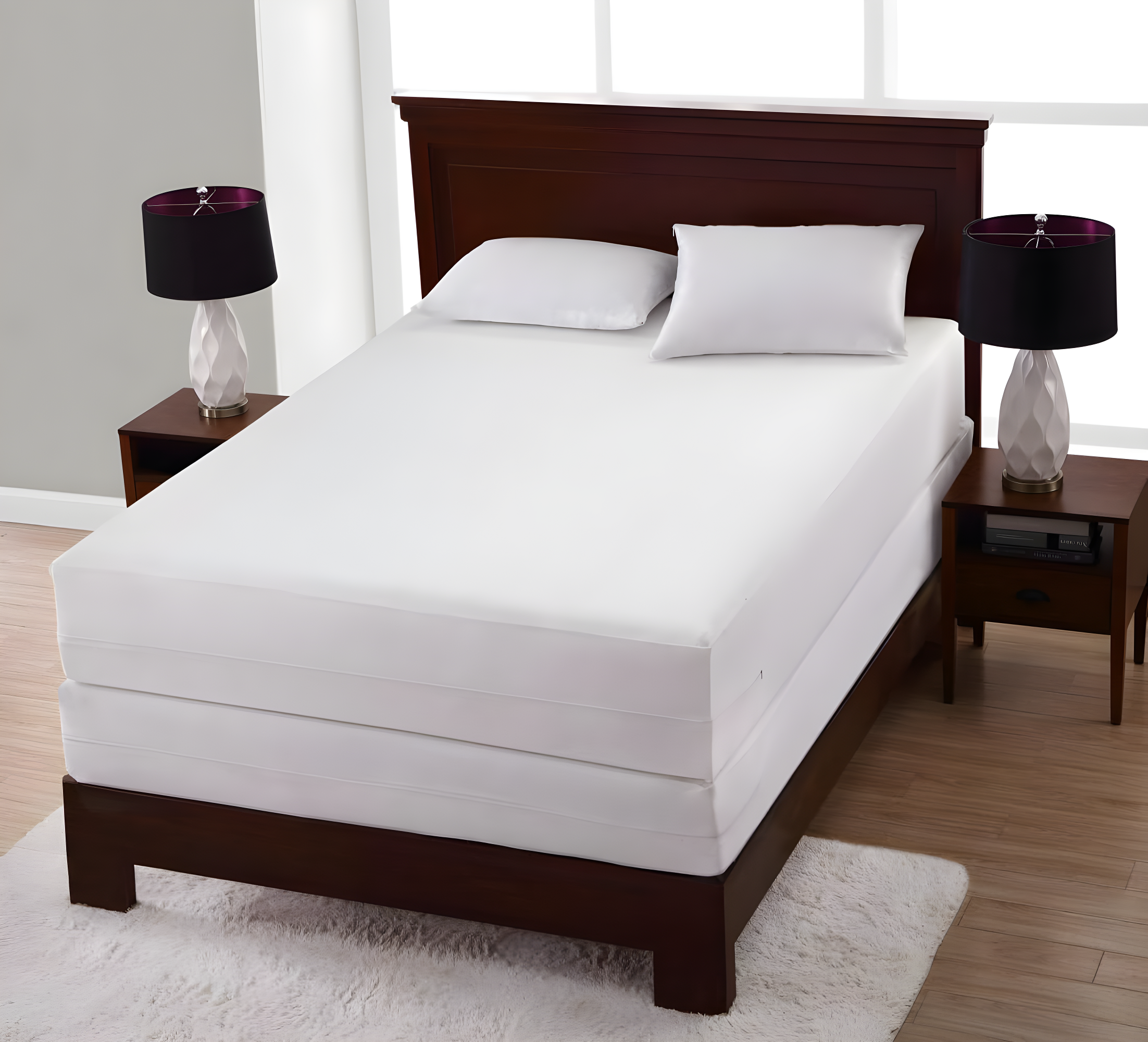 All-in-One Bed Bug Blocker Water Resistant Zippered Mattress Protector, Twin