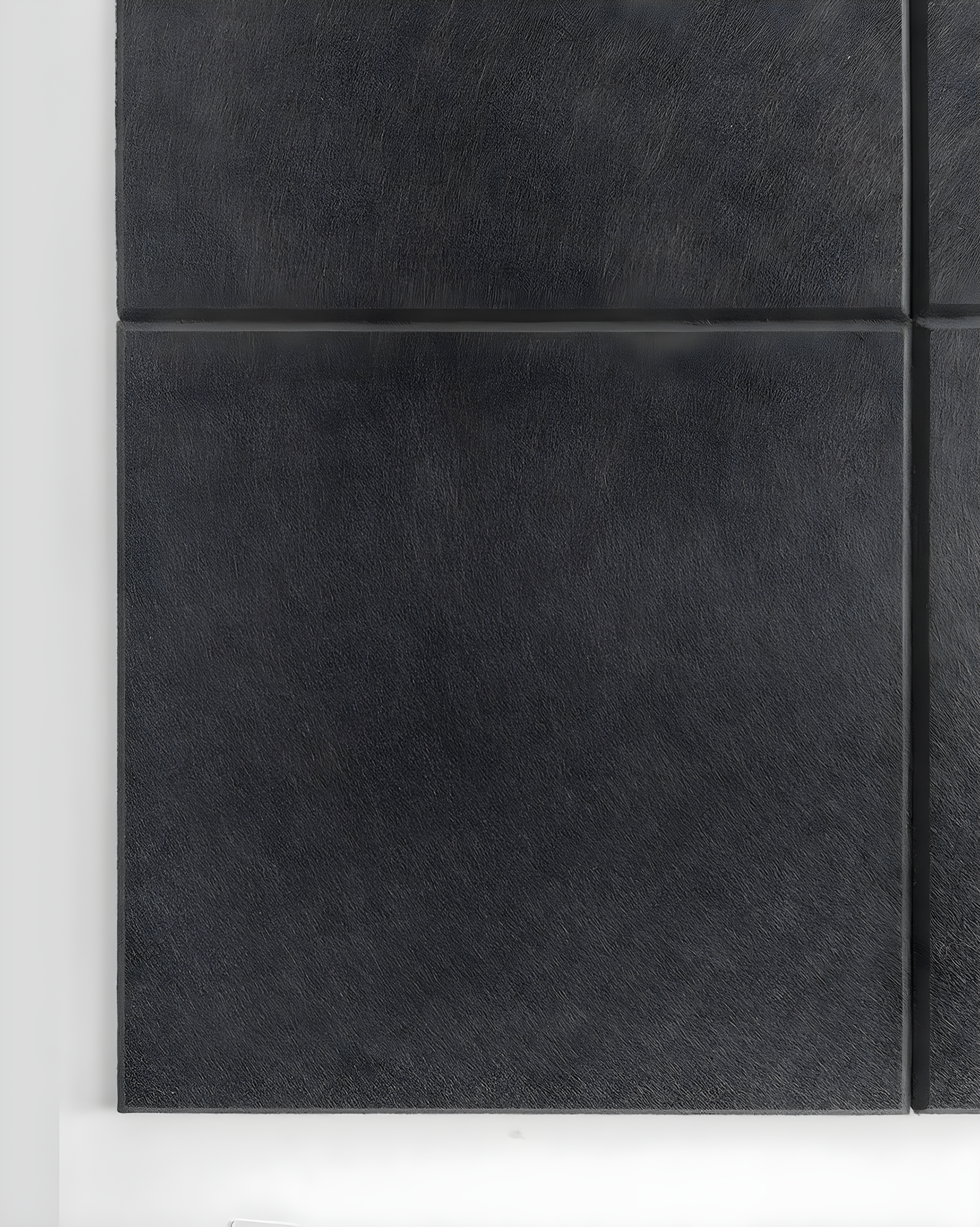 Large Cork Board Alternative 48" x 36", Black Bulletin Board, 12 Pack Felt Wall Tiles With 50 Pushpins, Pin Board Tack Board for Office (Dark Blue)