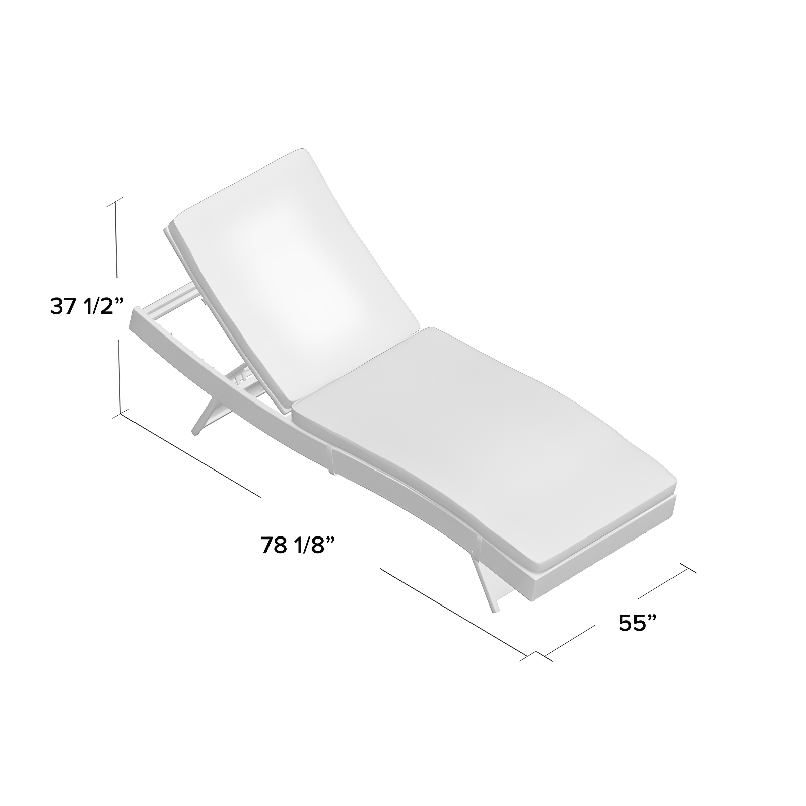 Modway Gather Synthetic Rattan Weave Outdoor Chaise Lounges by Modway (Set of 2)