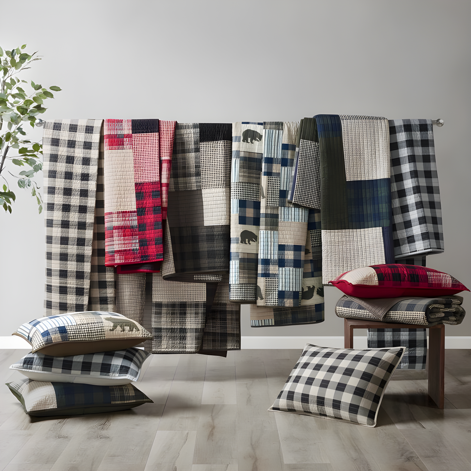 Woolrich Falls Oversized 4 Piece Quilt Set