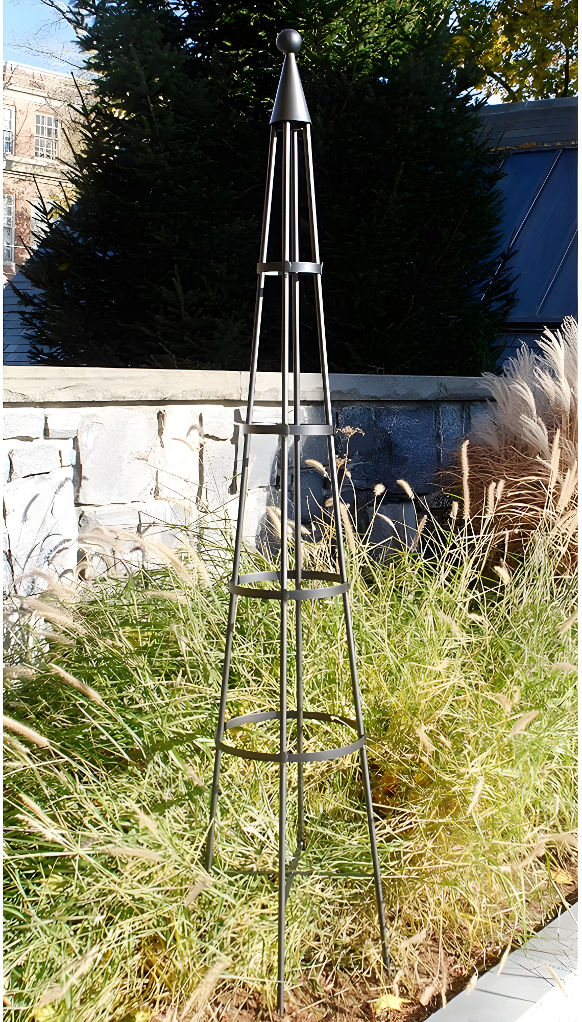 Latitude Run® Alarcon-Chacon 84'' H x 13'' W Iron Obelisk Trellis