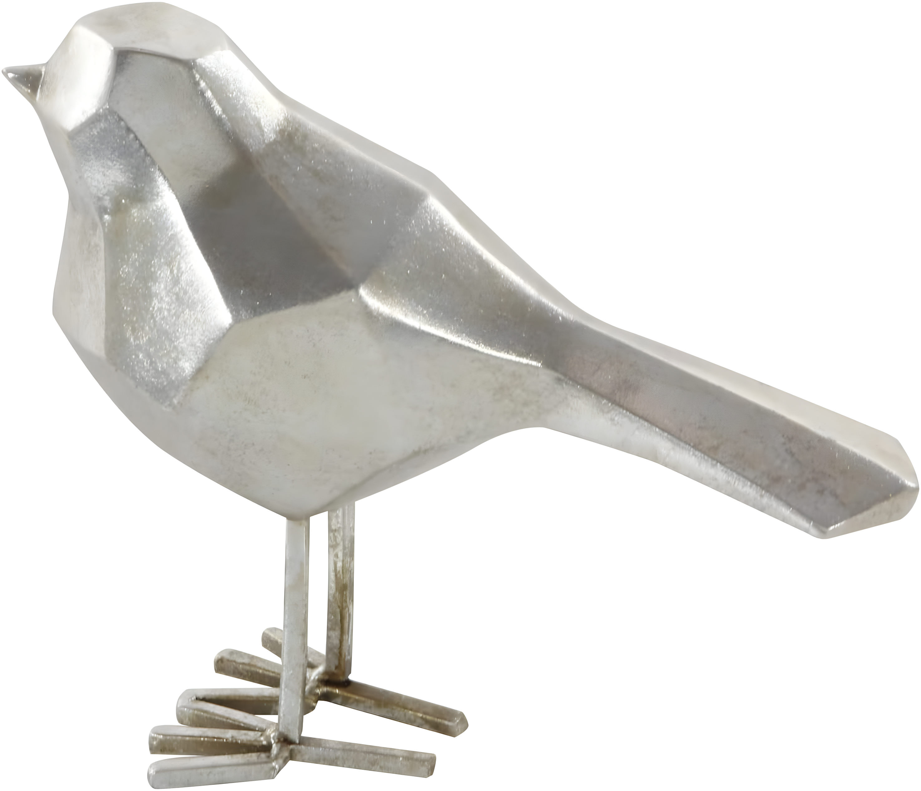 Polystone Bird Decorative Sculpture with Origami Accents