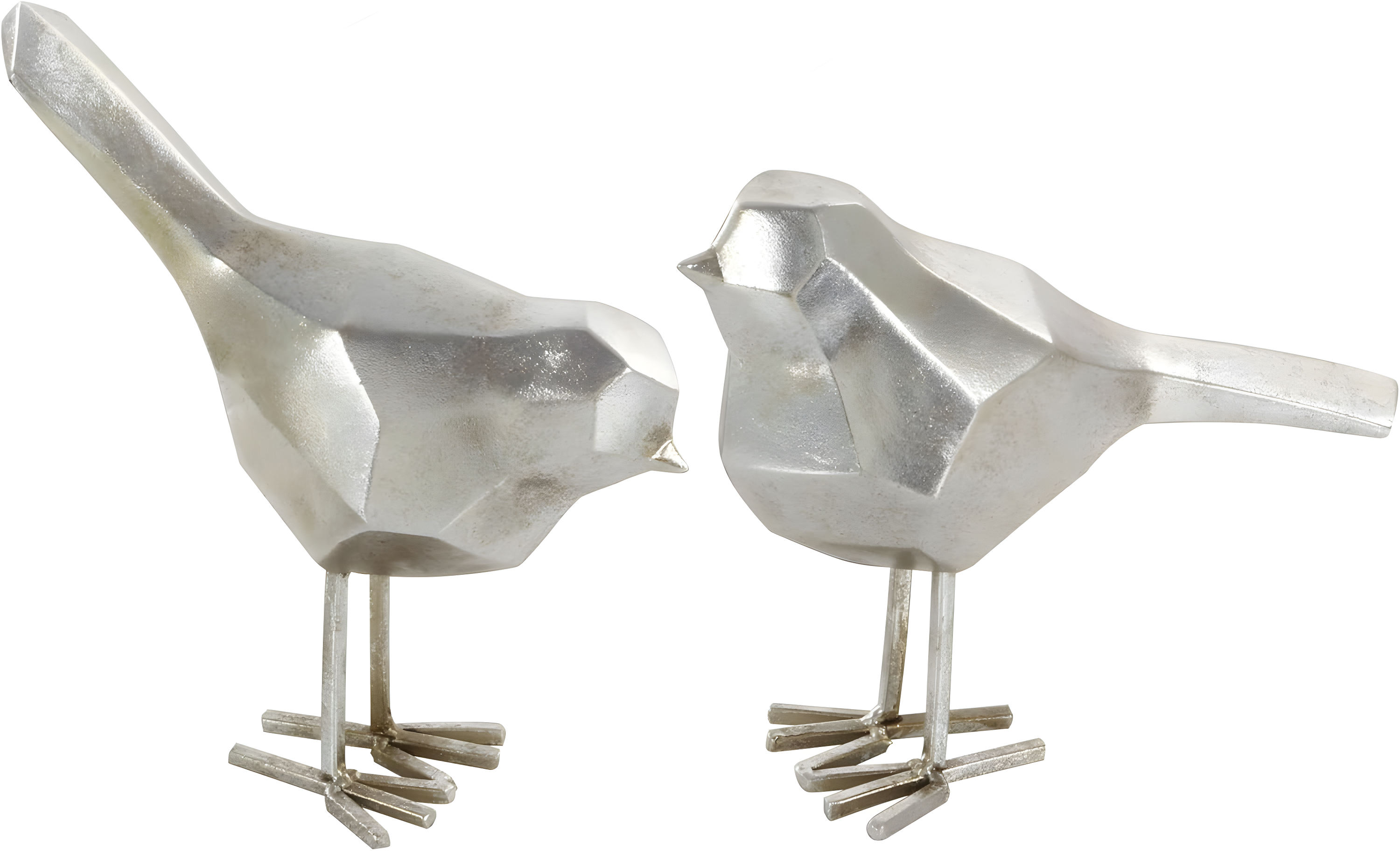 Polystone Bird Decorative Sculpture with Origami Accents