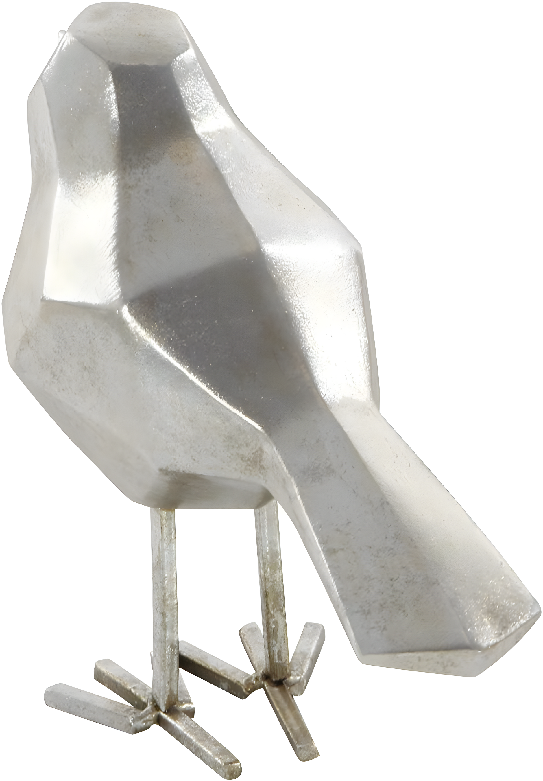 Polystone Bird Decorative Sculpture with Origami Accents