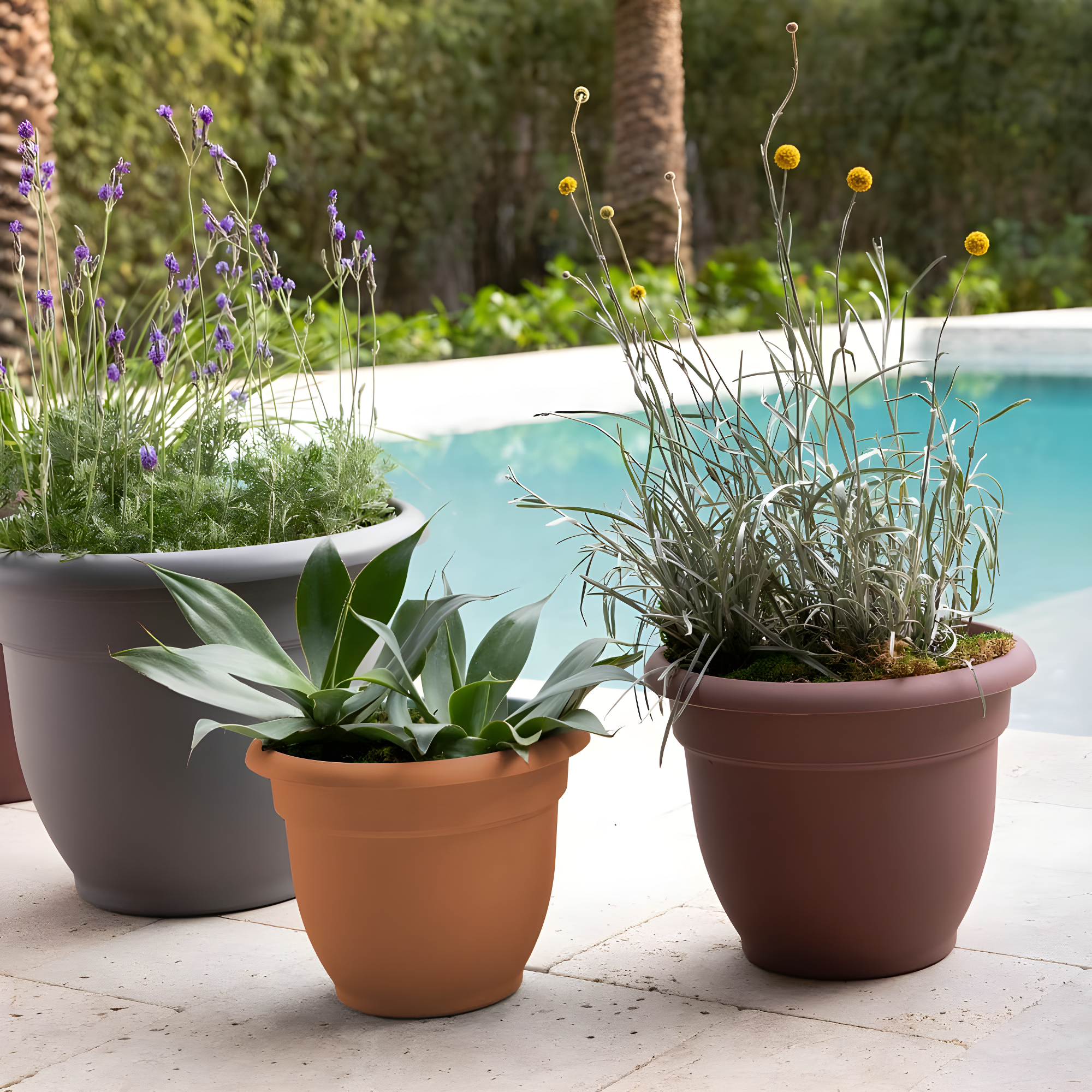 Bloem Ariana Traditional Self-Watering Indoor/Outdoor Pot Planter