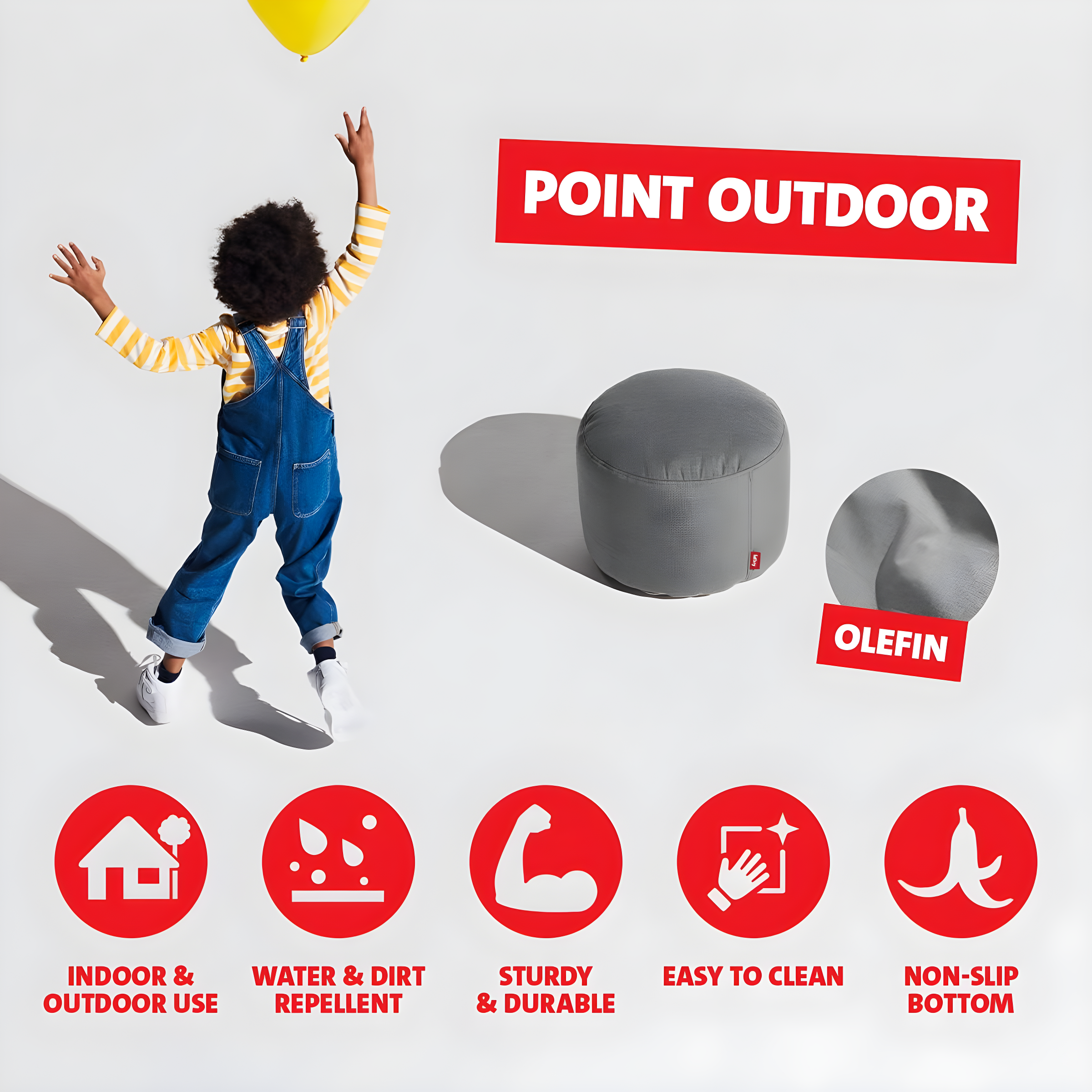 Point Outdoor Ottoman