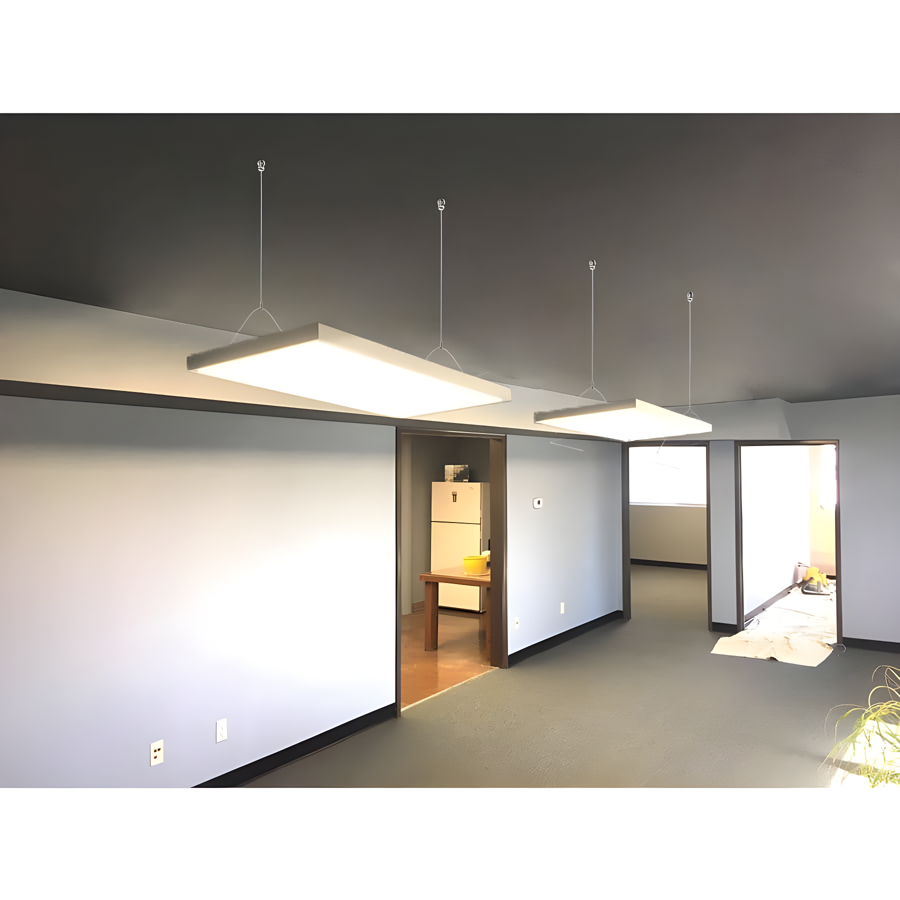 eSenLite 2ft.x4ft. 6500LM LED Commercial Flat Panel Ceiling Light - White (2pcs)