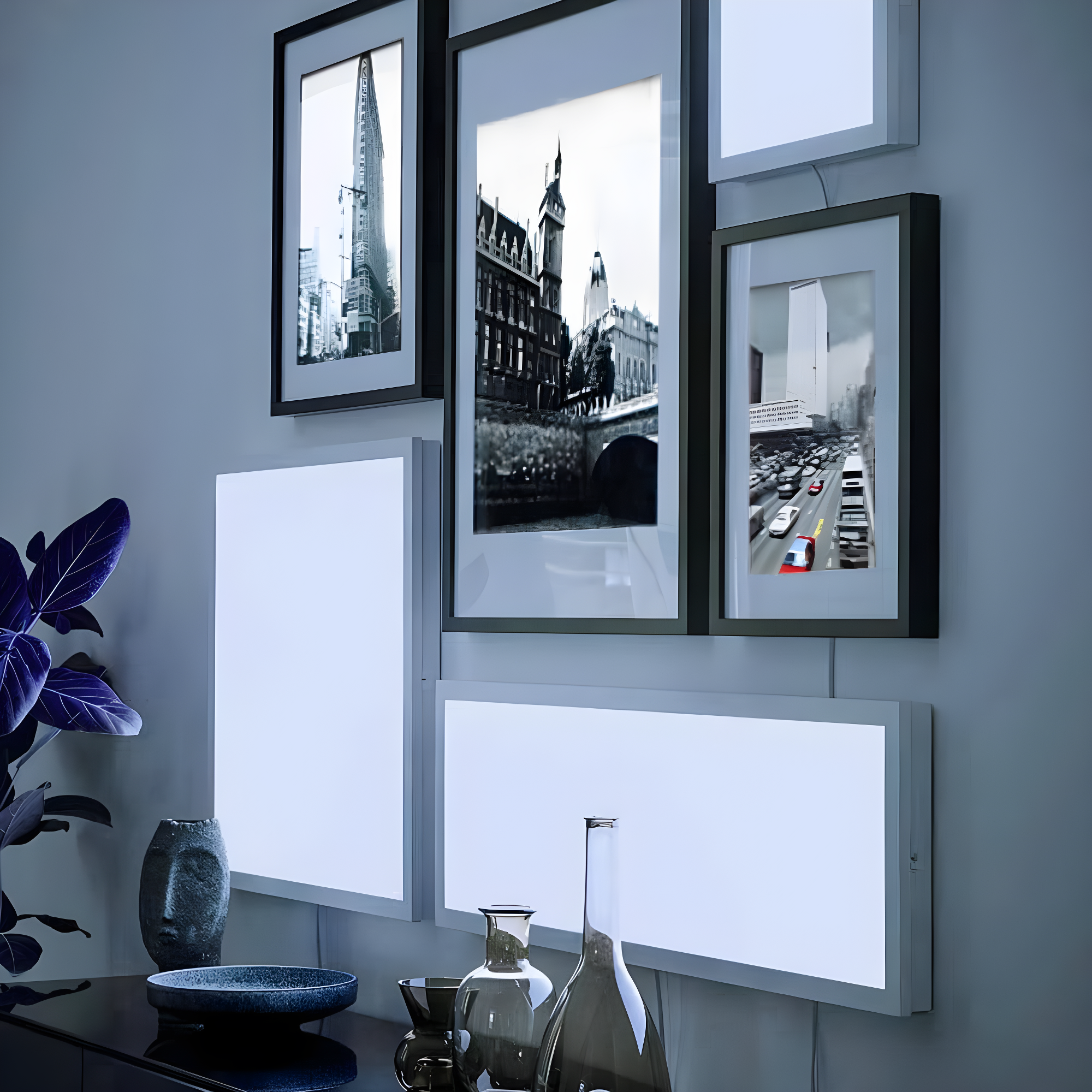 eSenLite 2ft.x4ft. 6500LM LED Commercial Flat Panel Ceiling Light - White (2pcs)