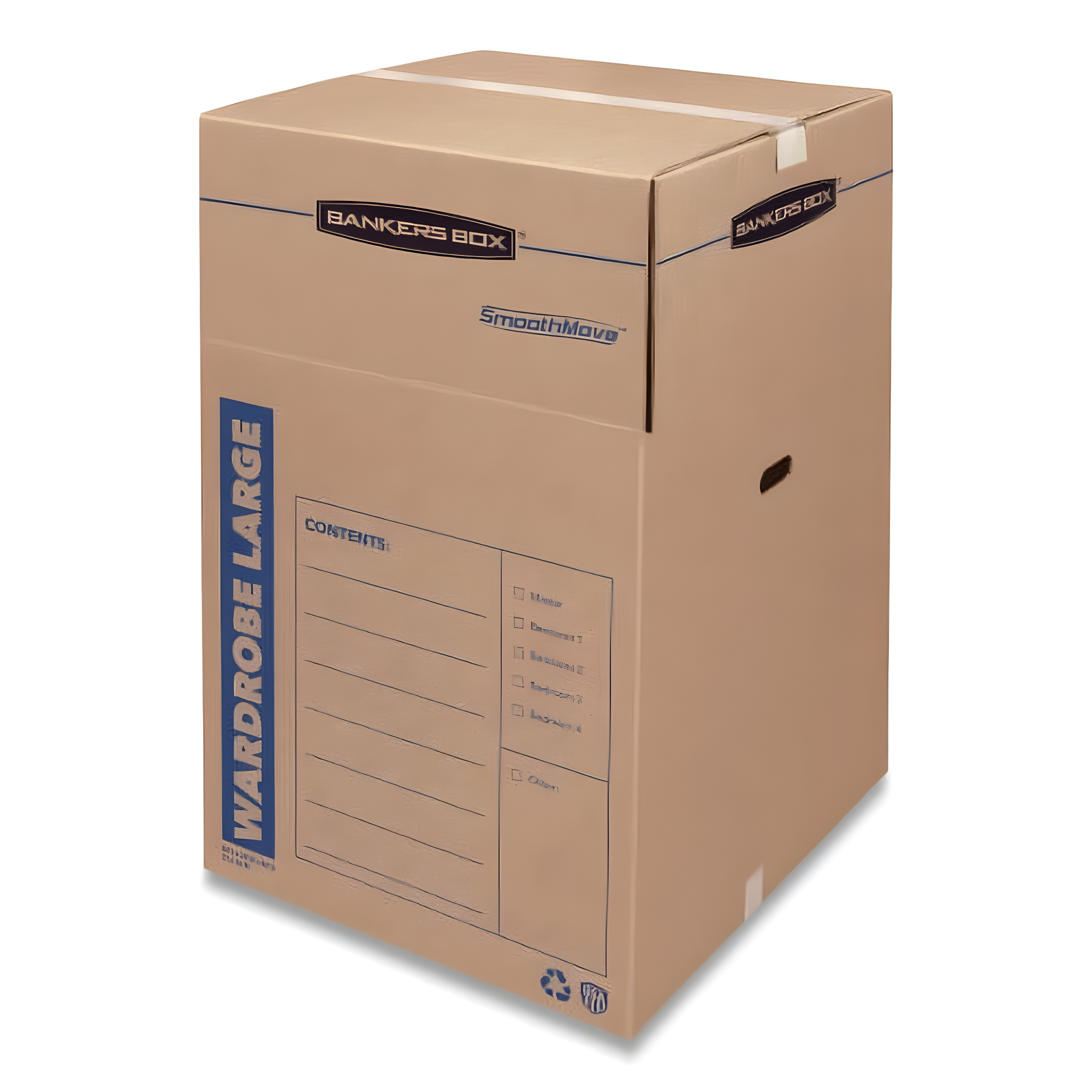 Bankers Box 3pk SmoothMove Tall Wardrobe Moving Boxes 24" x 24" x 40" - Fellowes
