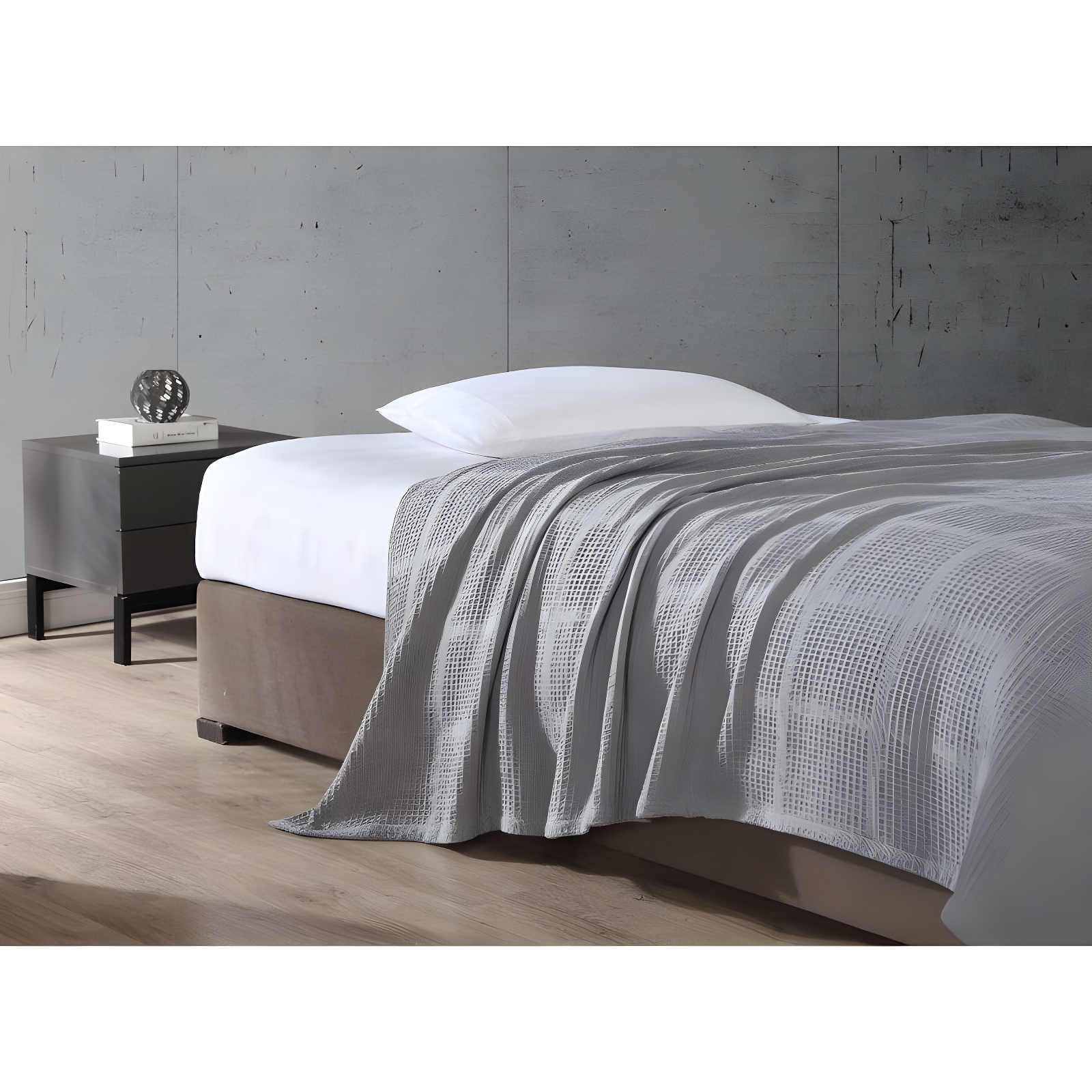 Kenneth Cole Kenneth Cole Waffle Grid Solid Cotton Blanket