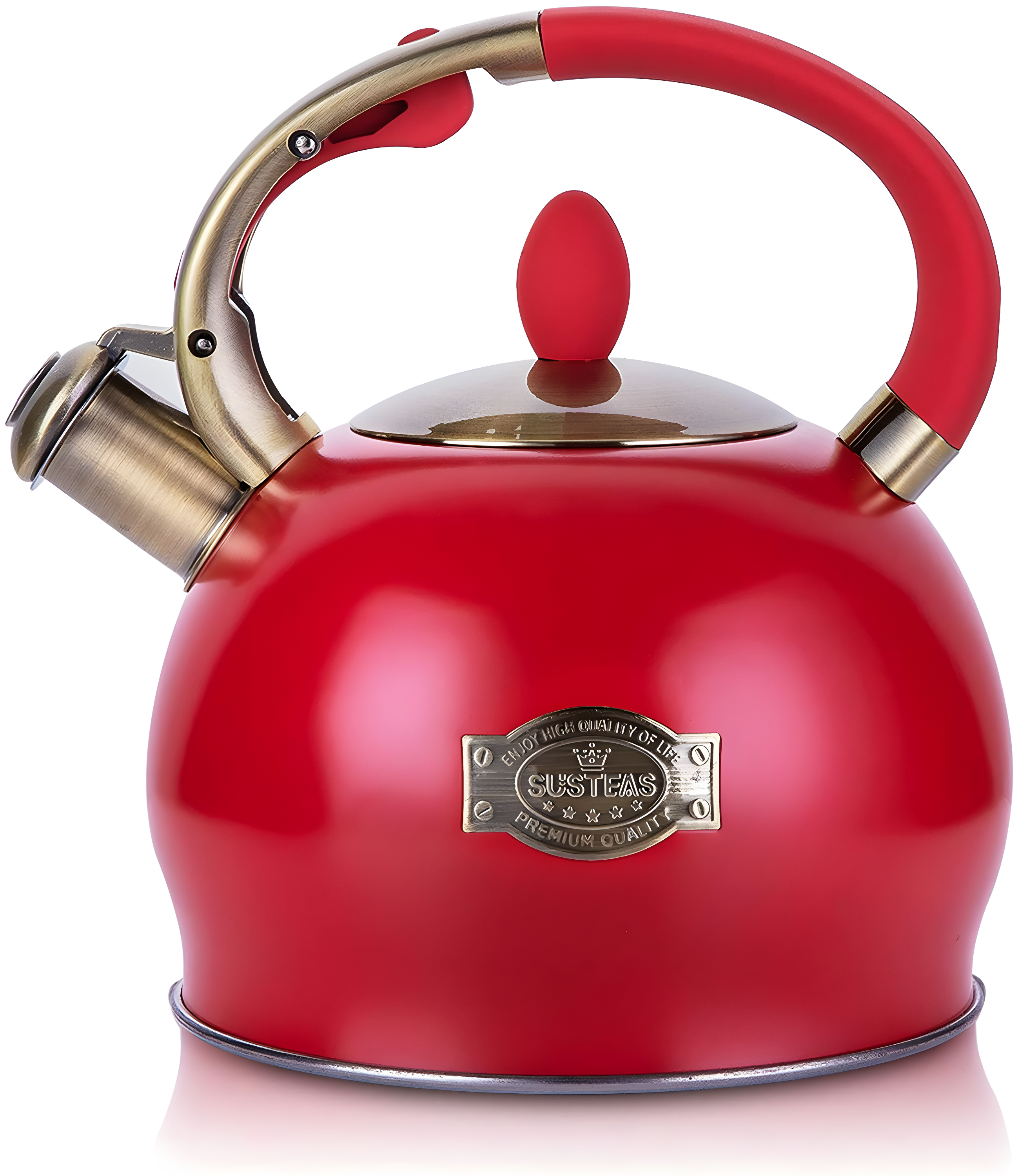 LUXESIT 2.64 Quarts Stainless Steel Whistling Stovetop Tea Kettle