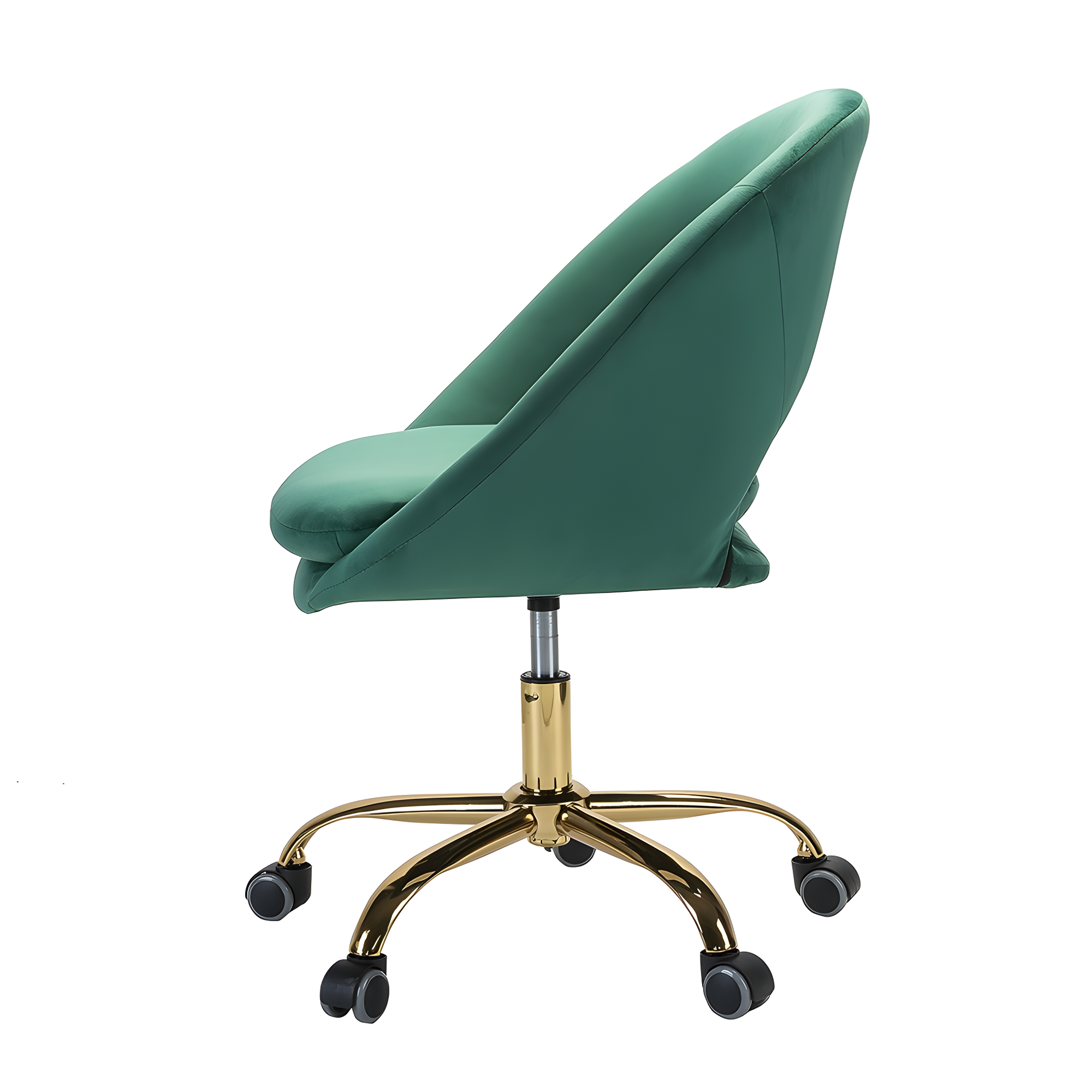 Louise Velvet Modern Task Chair with Ergonomic Design