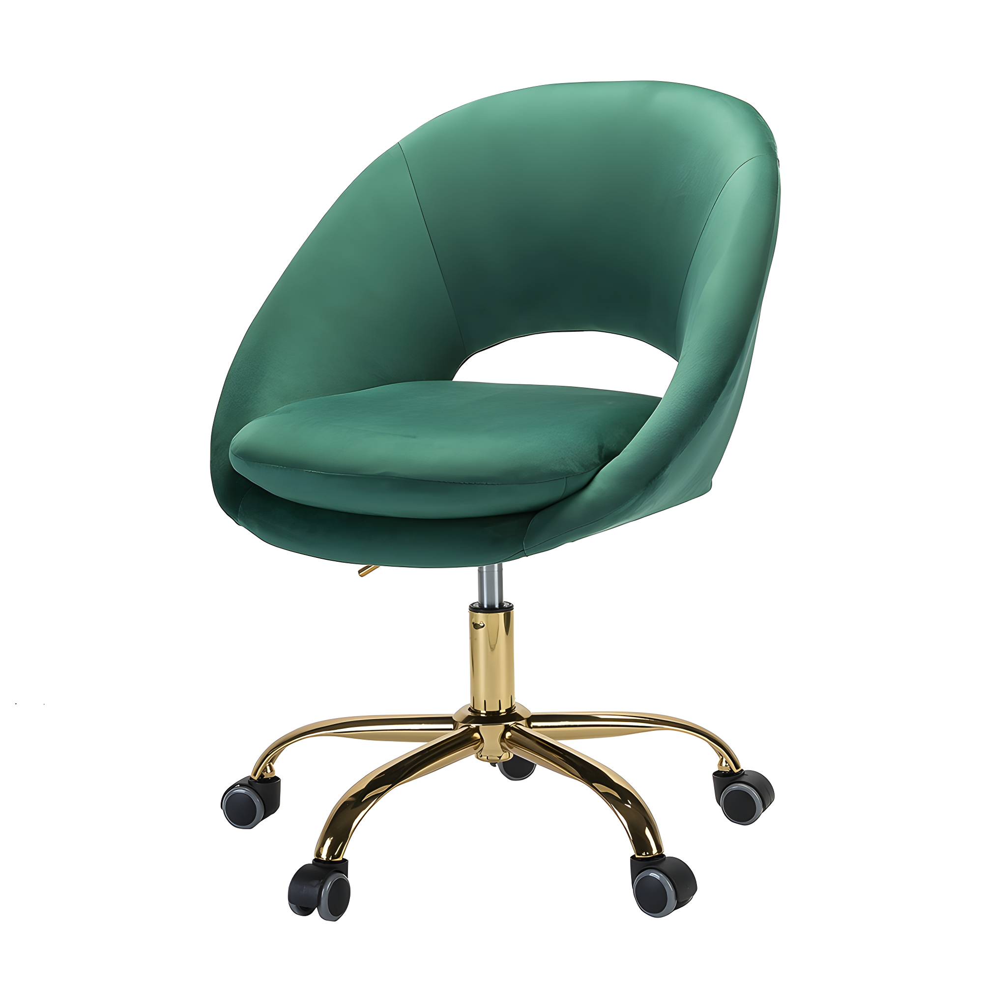 Louise Velvet Modern Task Chair with Ergonomic Design