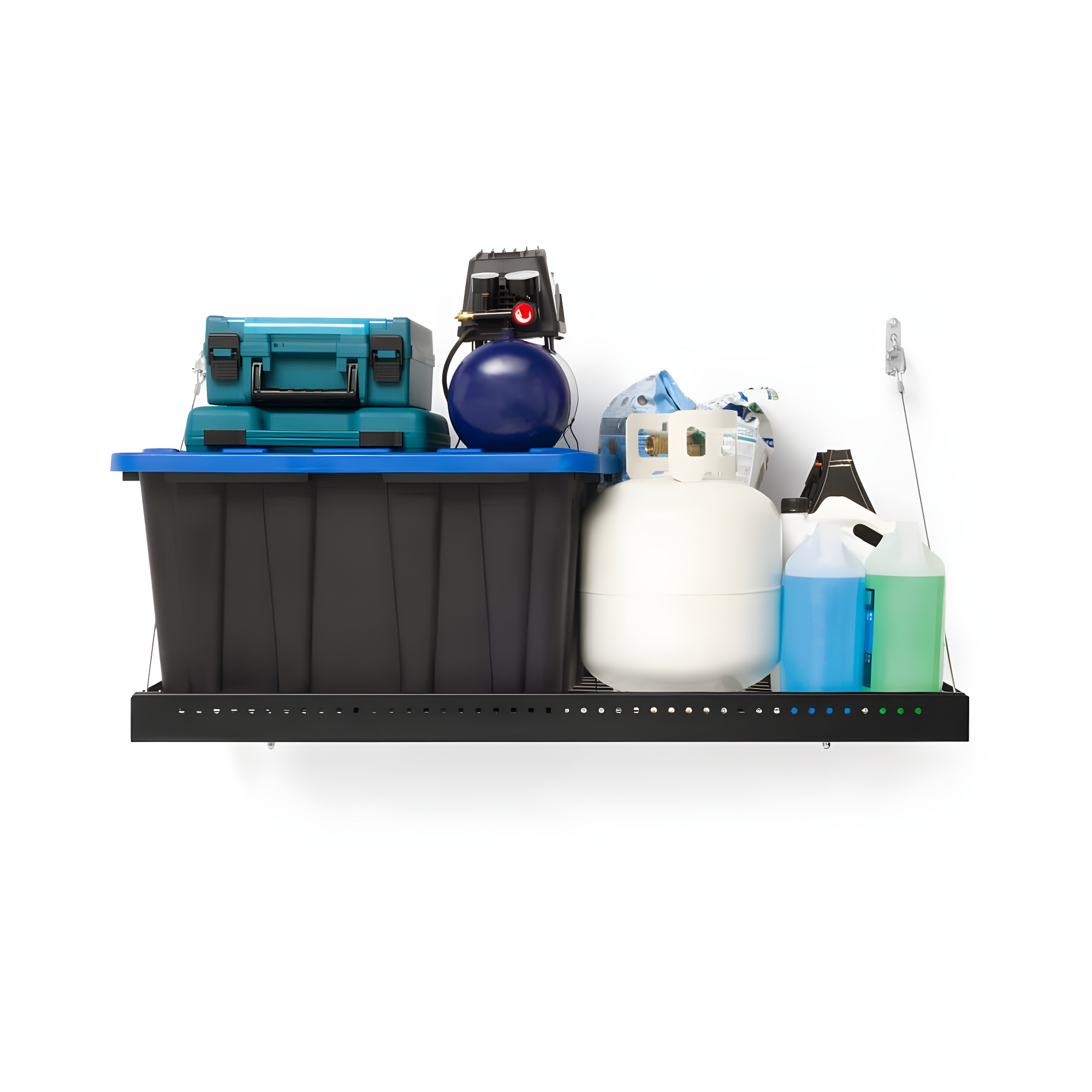 NewAge Products Pro Series 2 ft. x 4 ft. Wall Mounted Steel Shelf