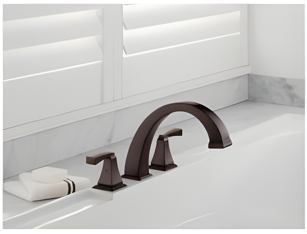 Dryden Double Handle Deck Mounted Roman Tub Faucet Trim