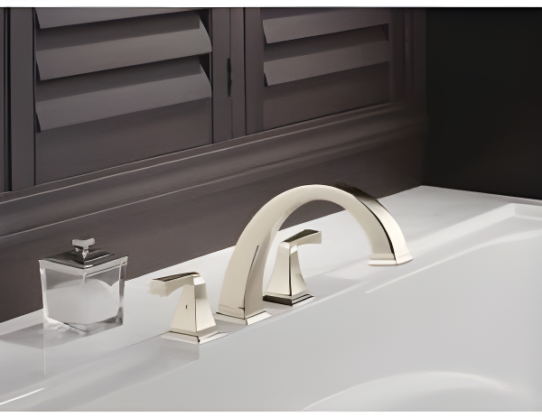 Dryden Double Handle Deck Mounted Roman Tub Faucet Trim