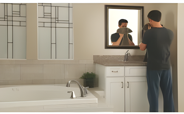 Dryden Double Handle Deck Mounted Roman Tub Faucet Trim