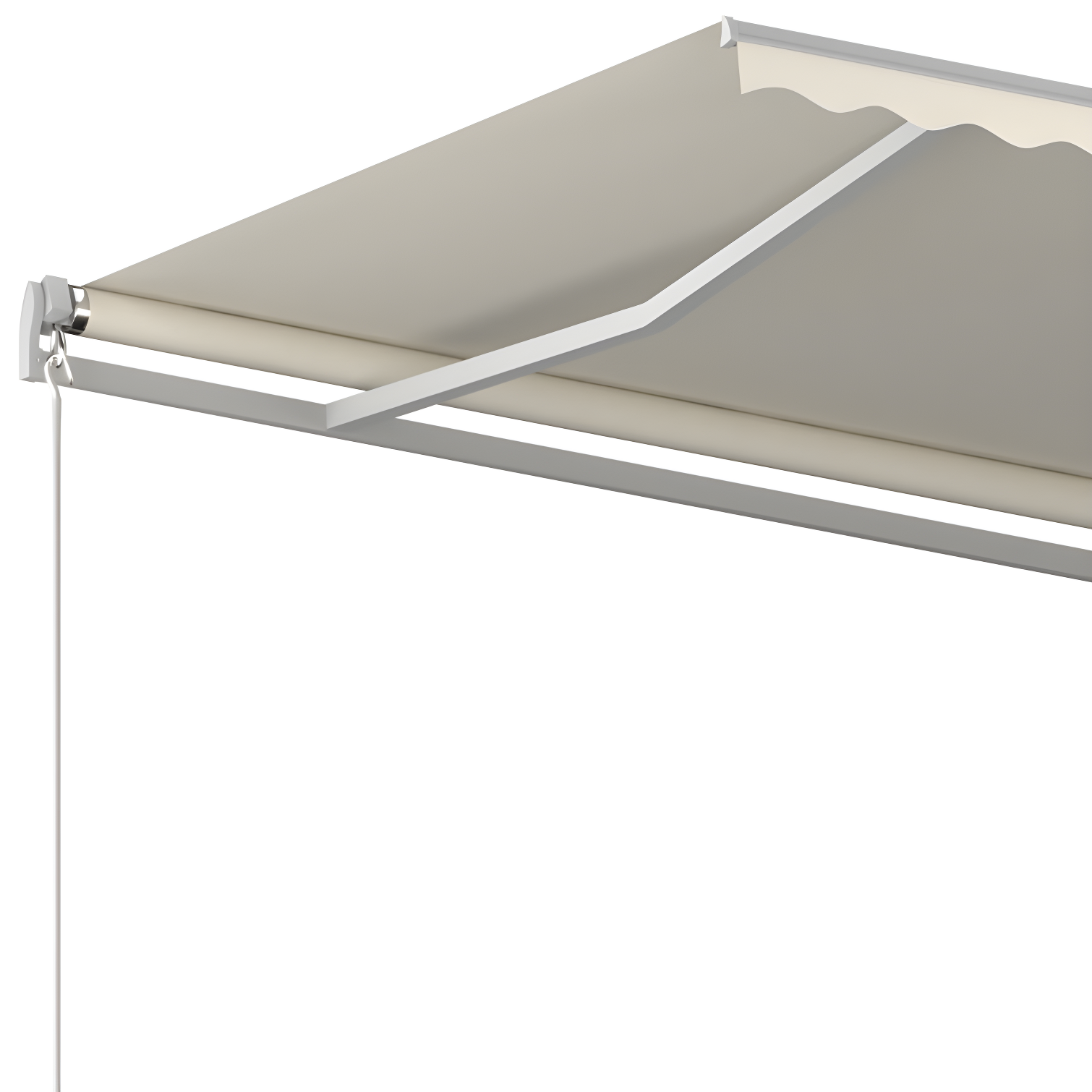 vidaXL VidaXL 120'' W x 100'' D Polyester Cover Retractable Patio Awning