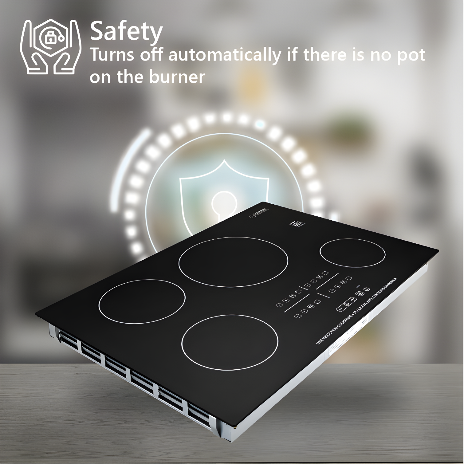 Equator Advanced Appliances Equator 30" Built-In 4 Burner Induction Cooktop POWER BOOST Keep Warm 240V/7400W BIC 304