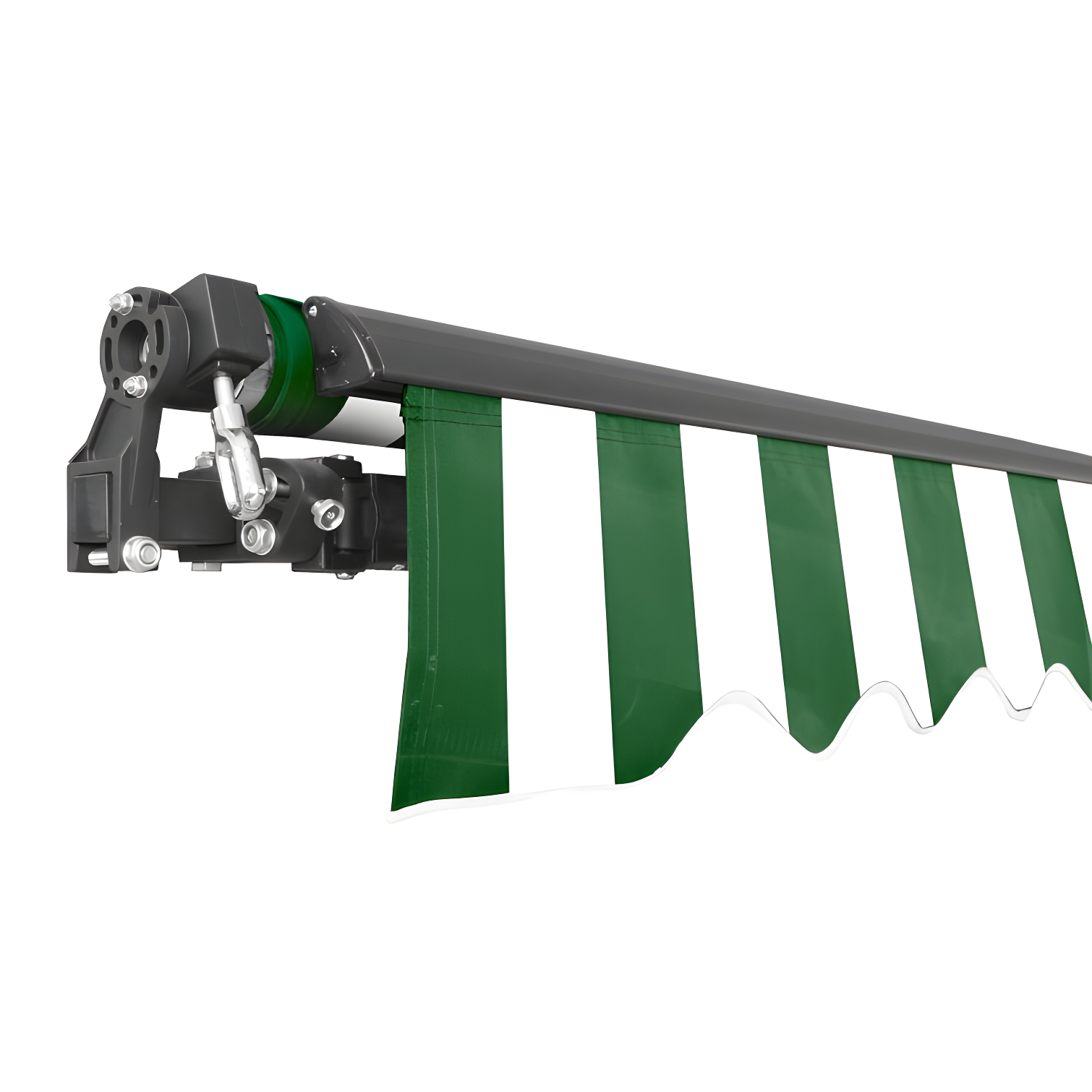 ALEKO Motorized Retractable Patio Awning- Black Frame