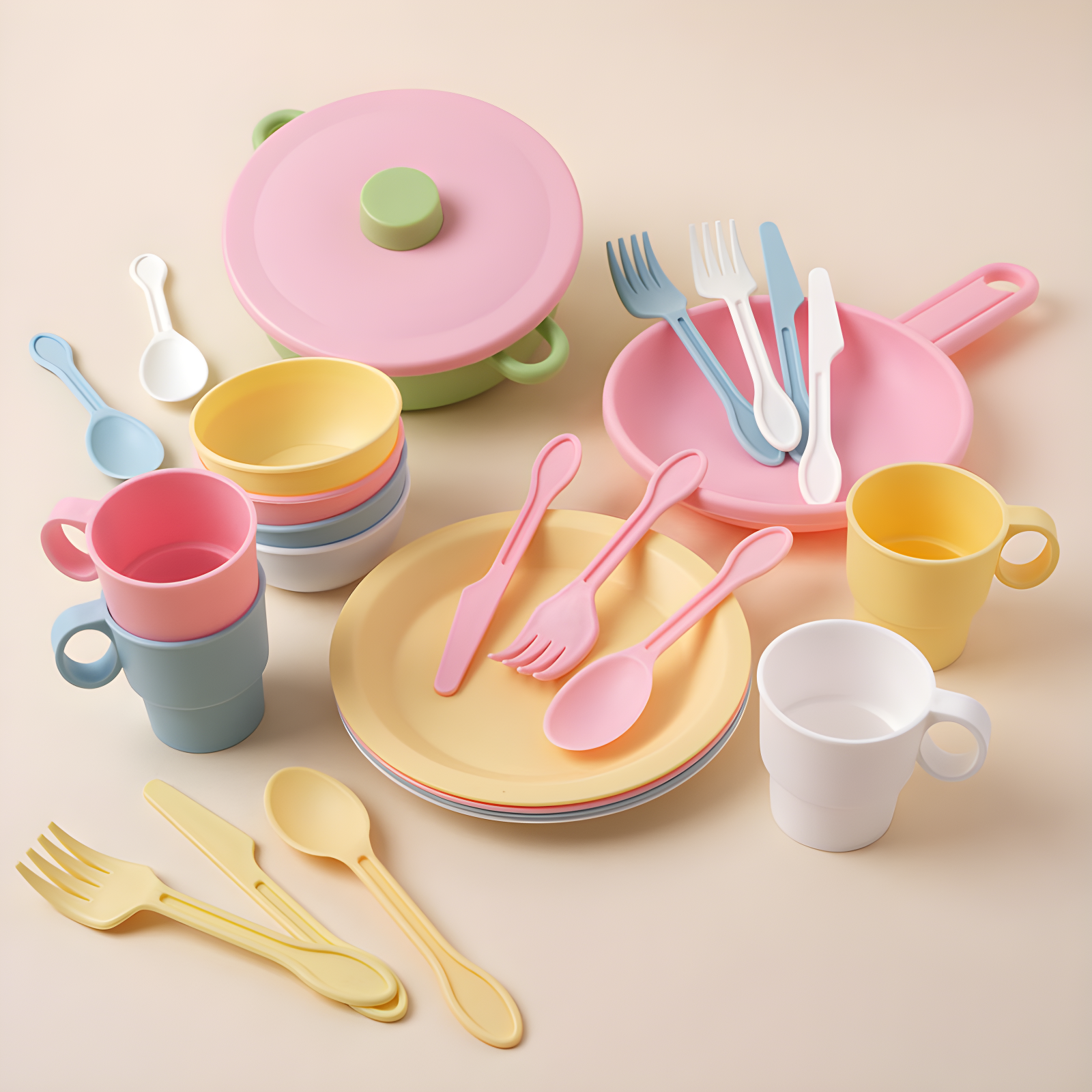 Play Dishes & Utensils Set