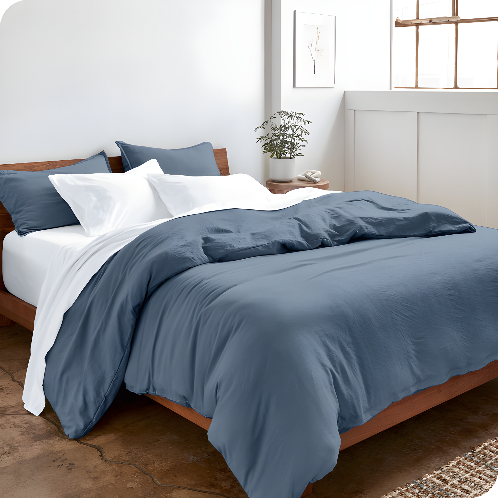 Washed Microfiber Duvet Cover Set