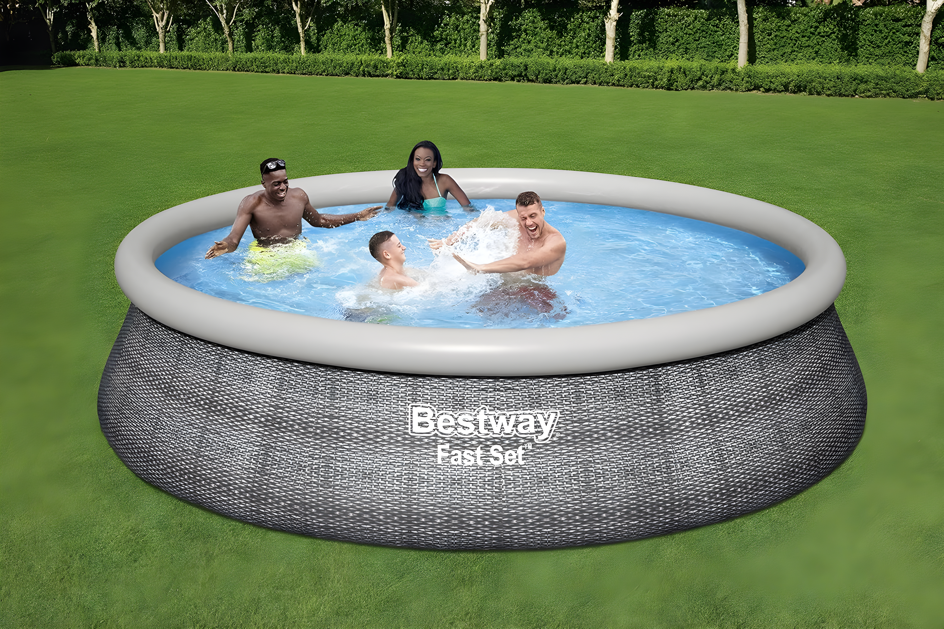 Bestway Plastic Round Inflatable Pool H x W x L
