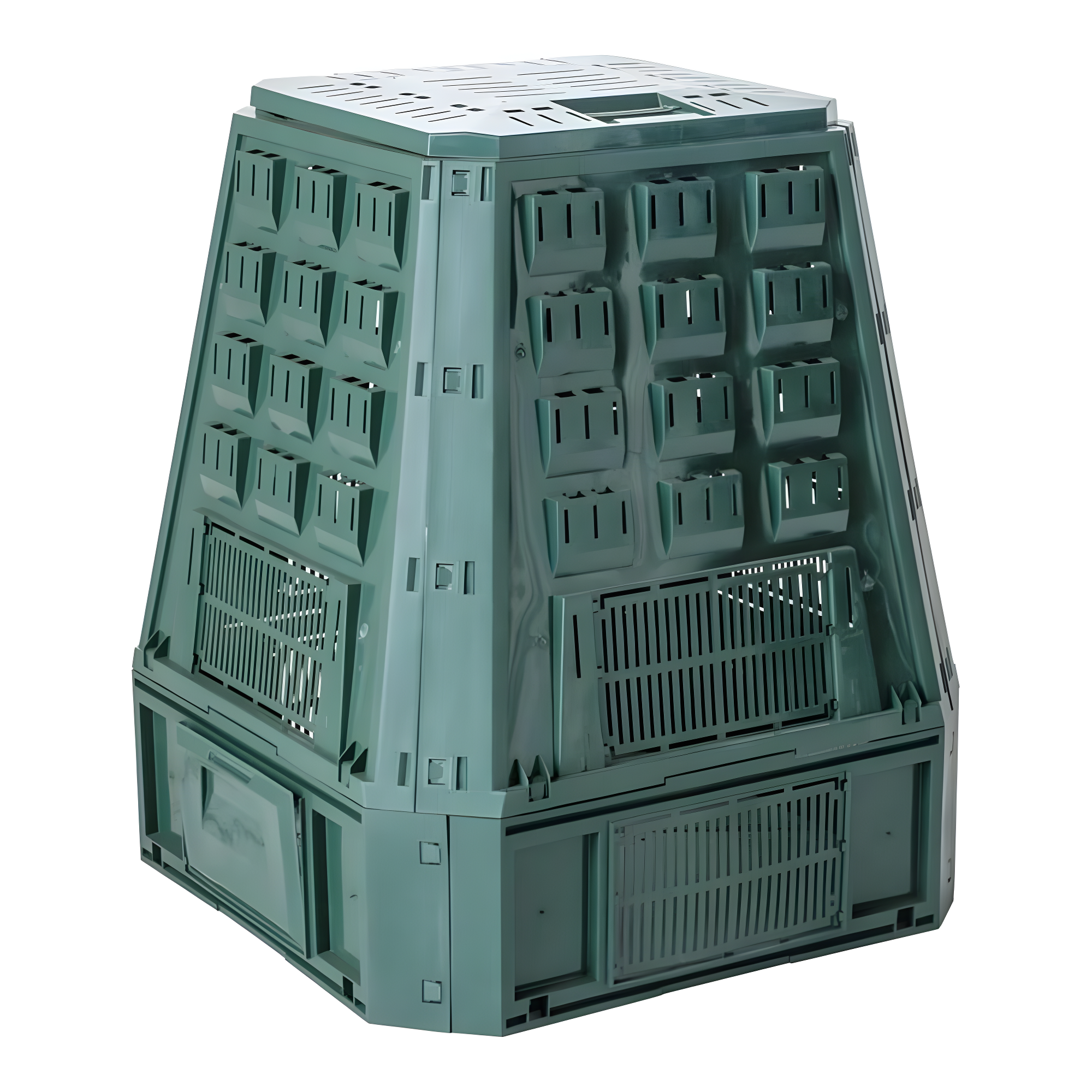 Alfresco Home 180 Gallons Plastic Outdoor Stationary Composter with Latching Lid