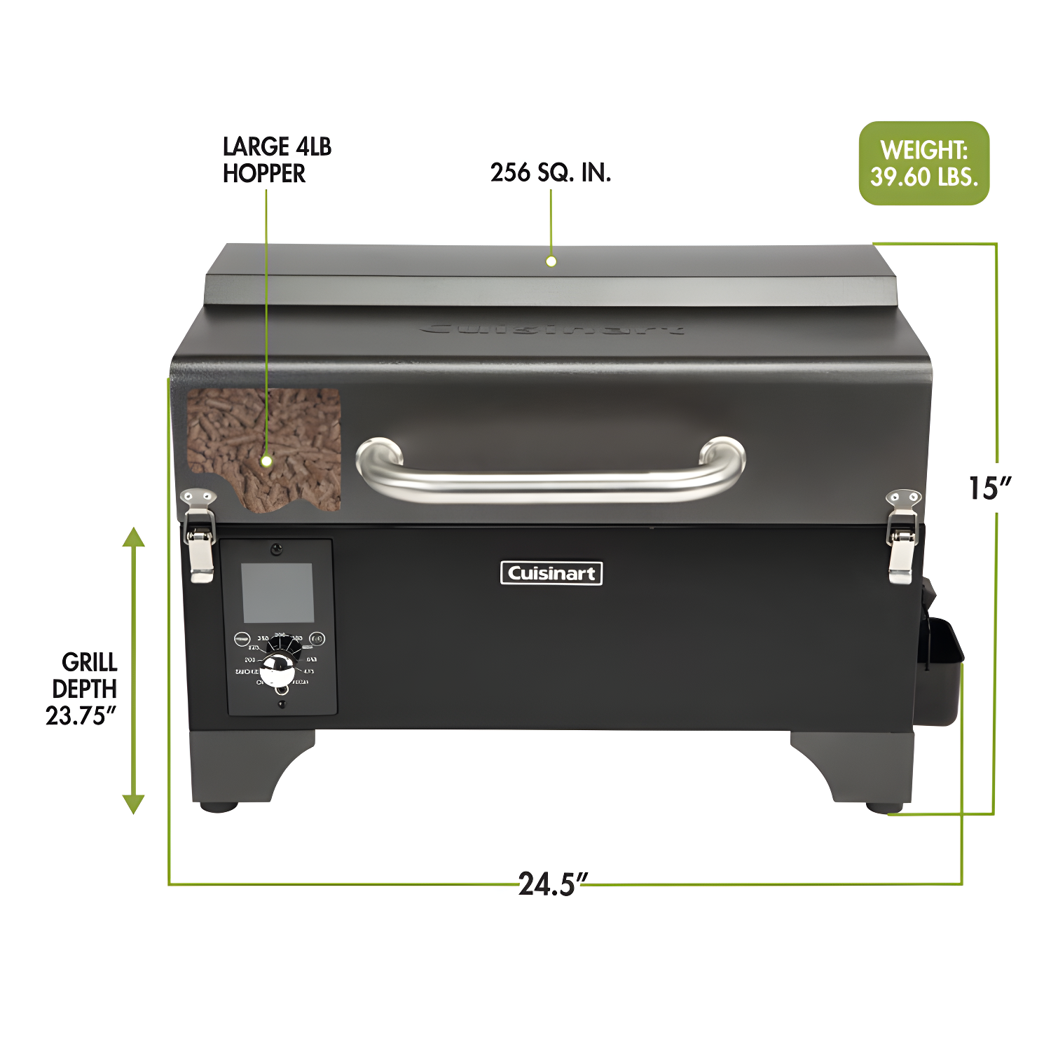 Cuisinart 24.7'' W Wood Pellet Grill