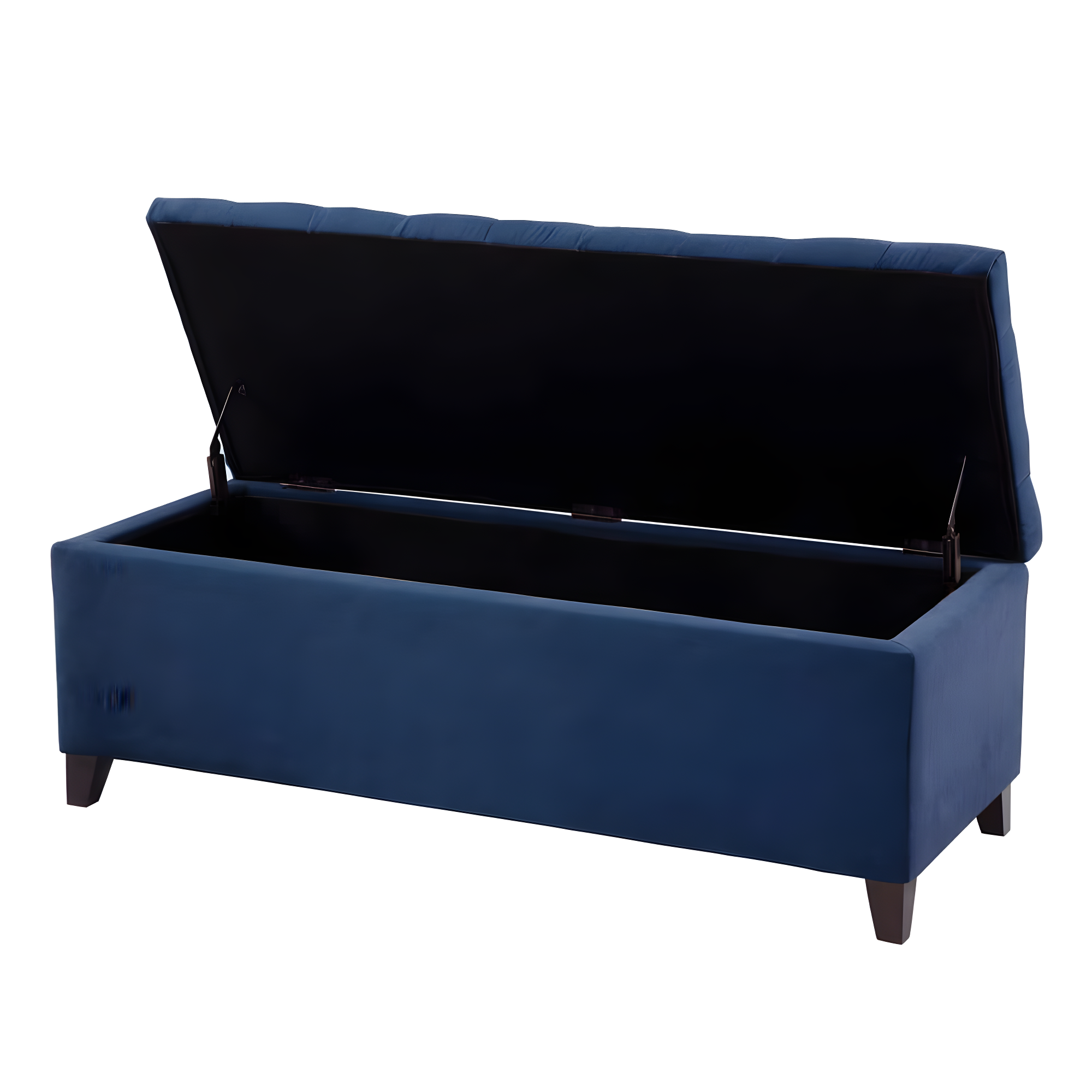 Everly Quinn Tufted Top Storage Bench, Mudroom Bench