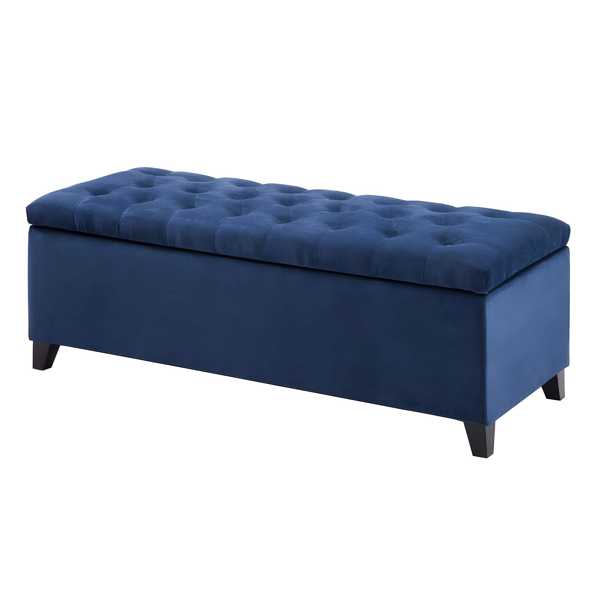 Everly Quinn Tufted Top Storage Bench, Mudroom Bench