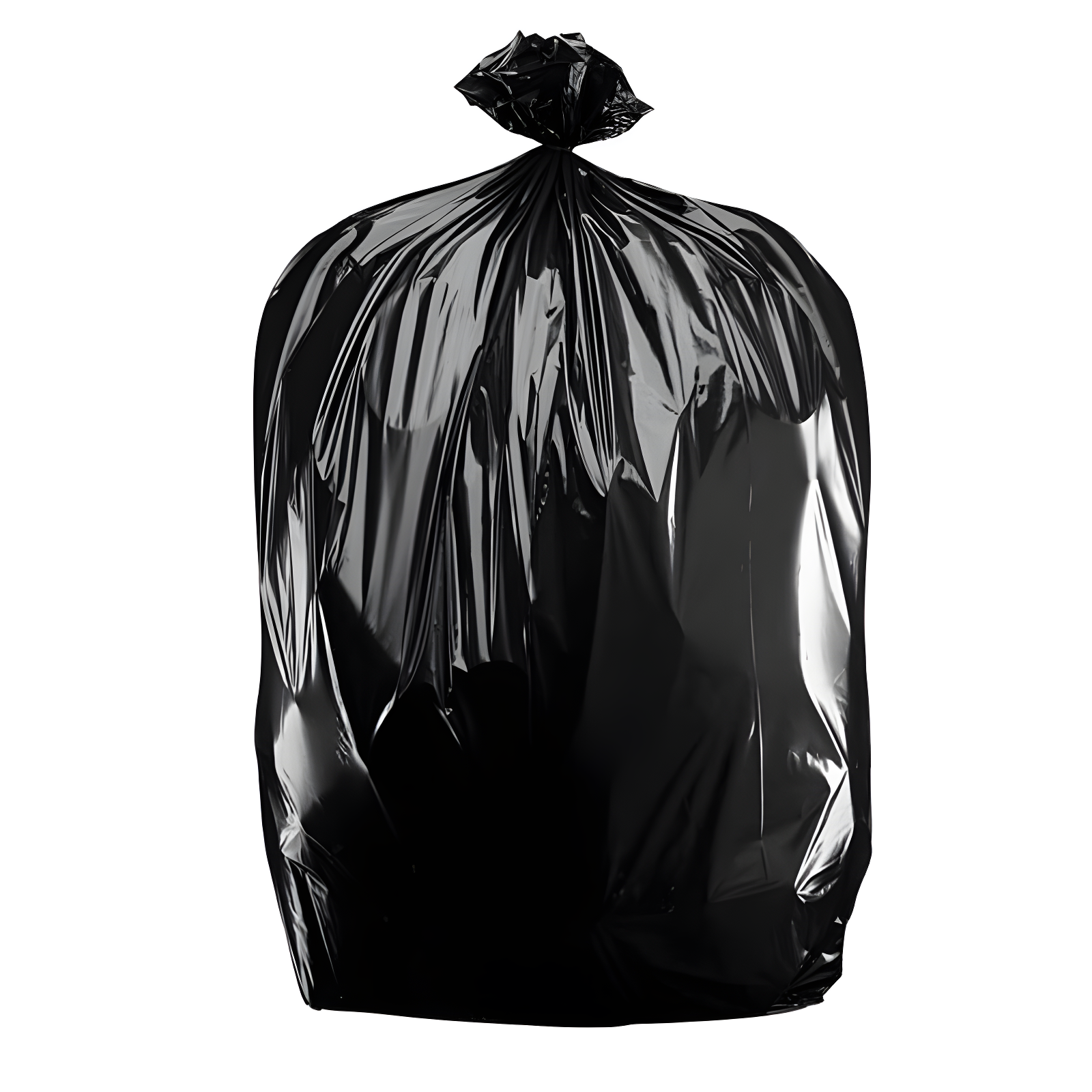 Plasticplace 64-65 Gallon Trash Can Liners for Toter, 1.2 Mil, Black, 50'' x 60'' (25 Count)