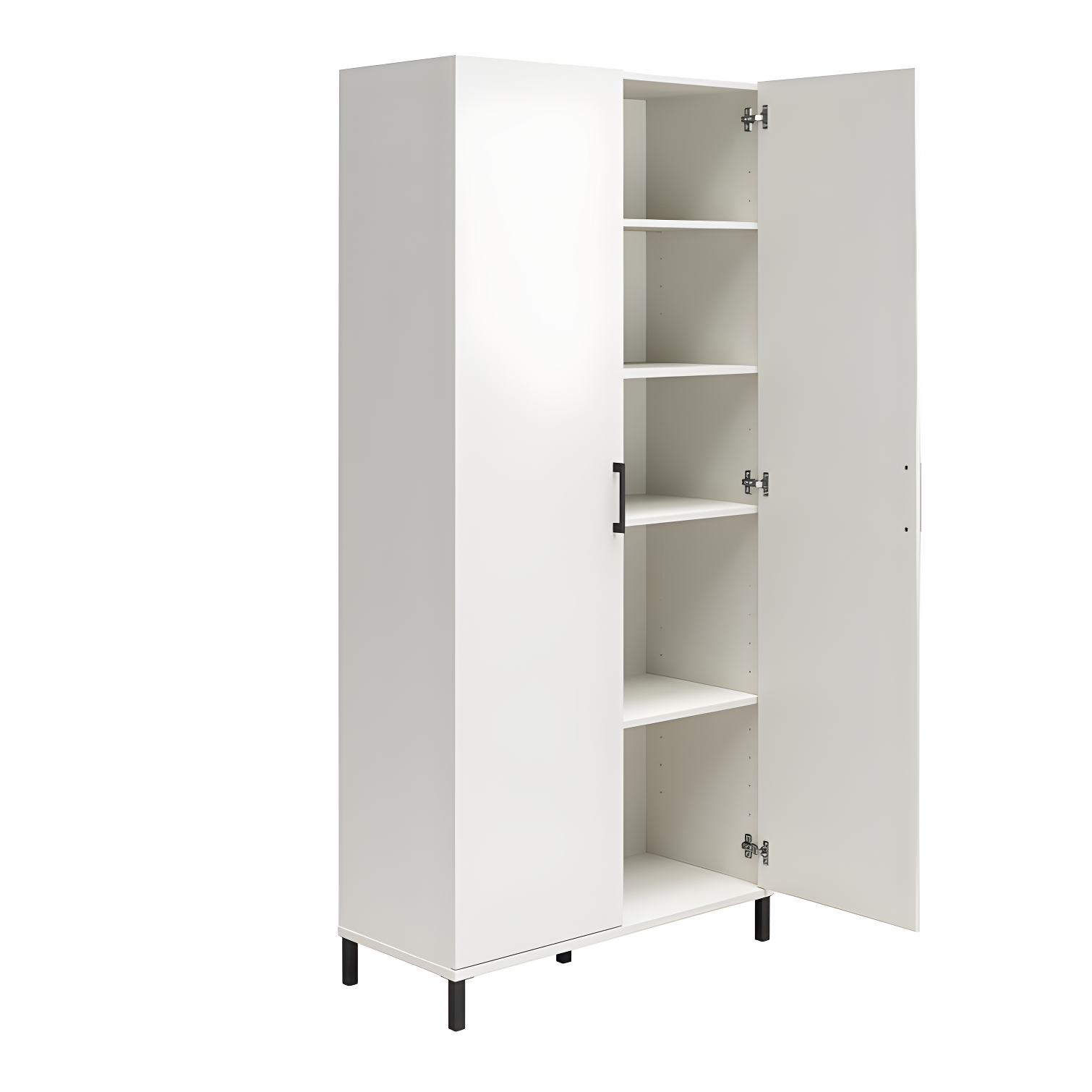 Versa 36" Wide 2 Door Storage Cabinet, White