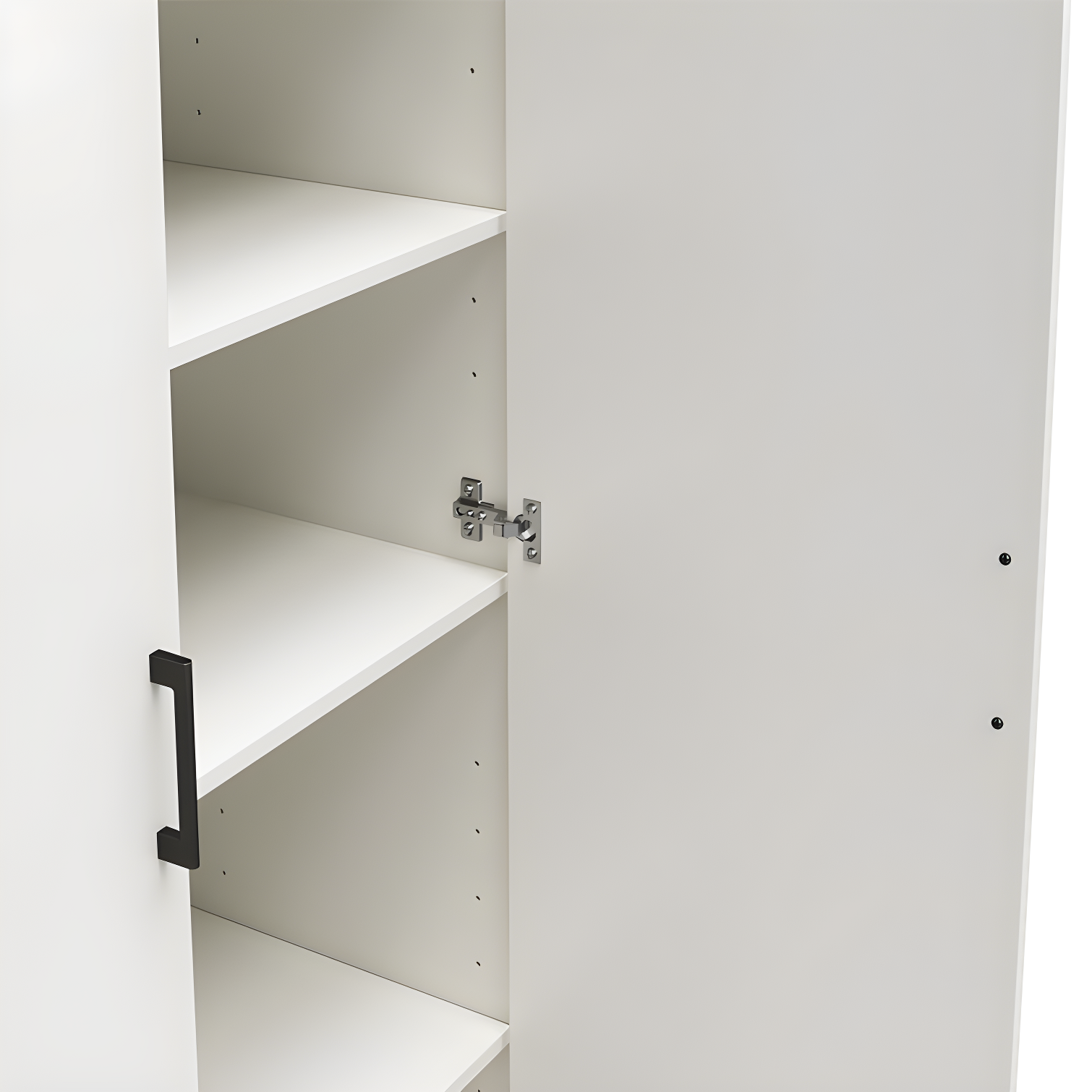 Versa 36" Wide 2 Door Storage Cabinet, White