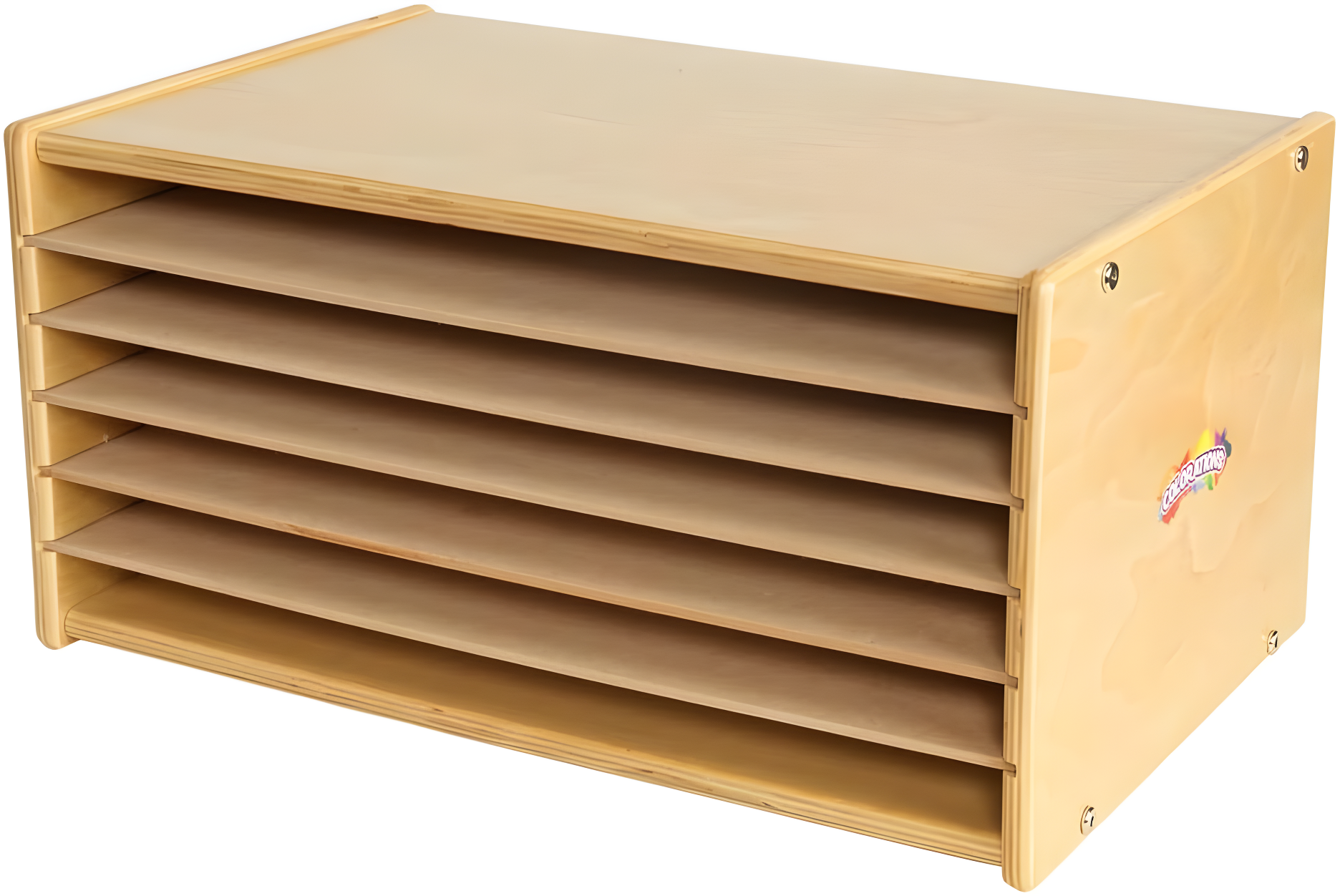 Colorations Wooden Organizer for Paper Storage