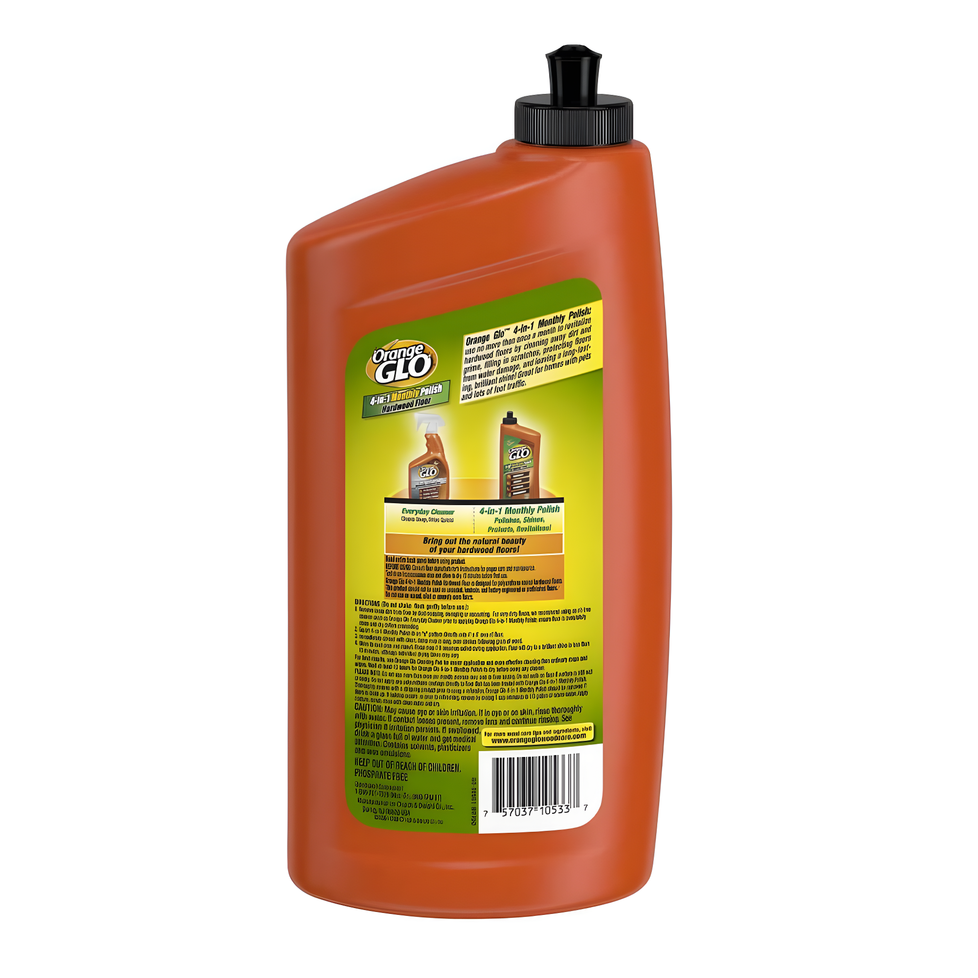Orange Glo 4-in-1 Monthly Hardwood Floor Polish Orange Scent - 24 fl oz