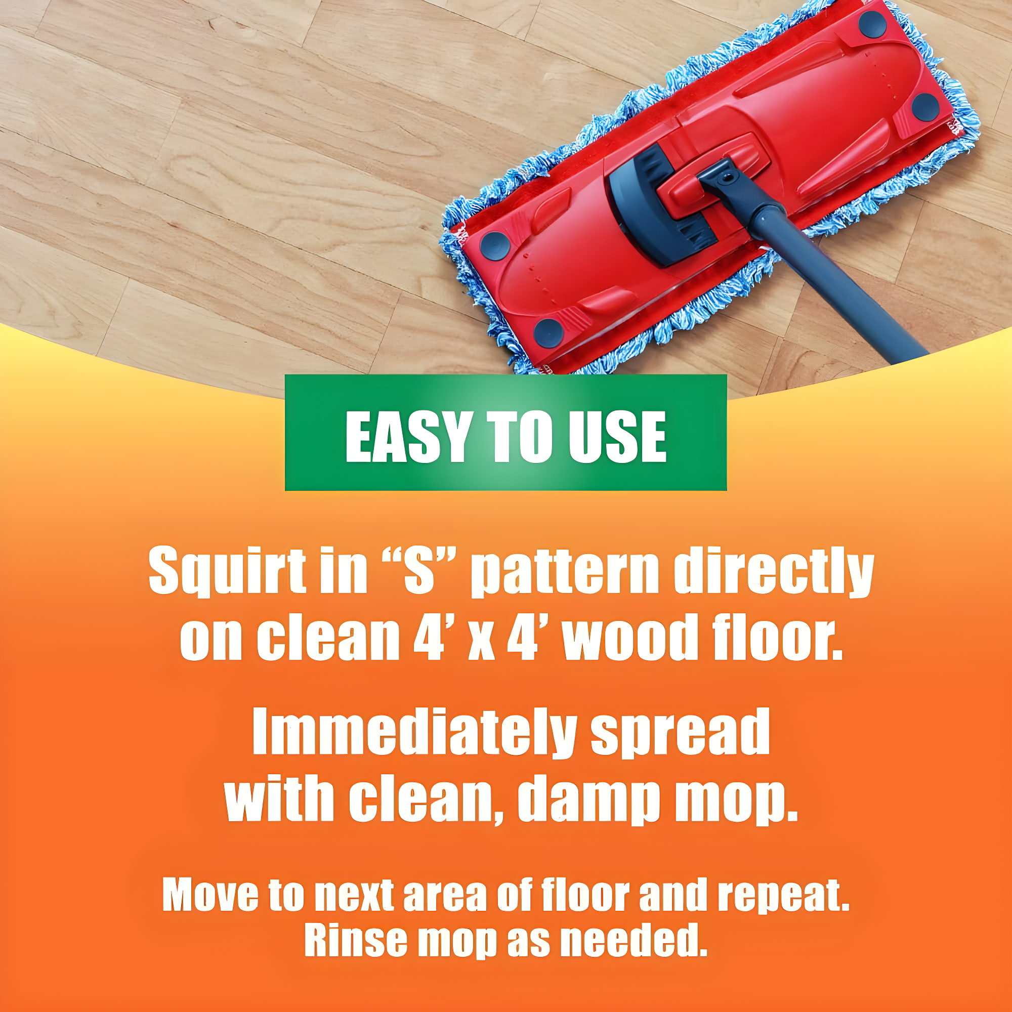 Orange Glo 4-in-1 Monthly Hardwood Floor Polish Orange Scent - 24 fl oz
