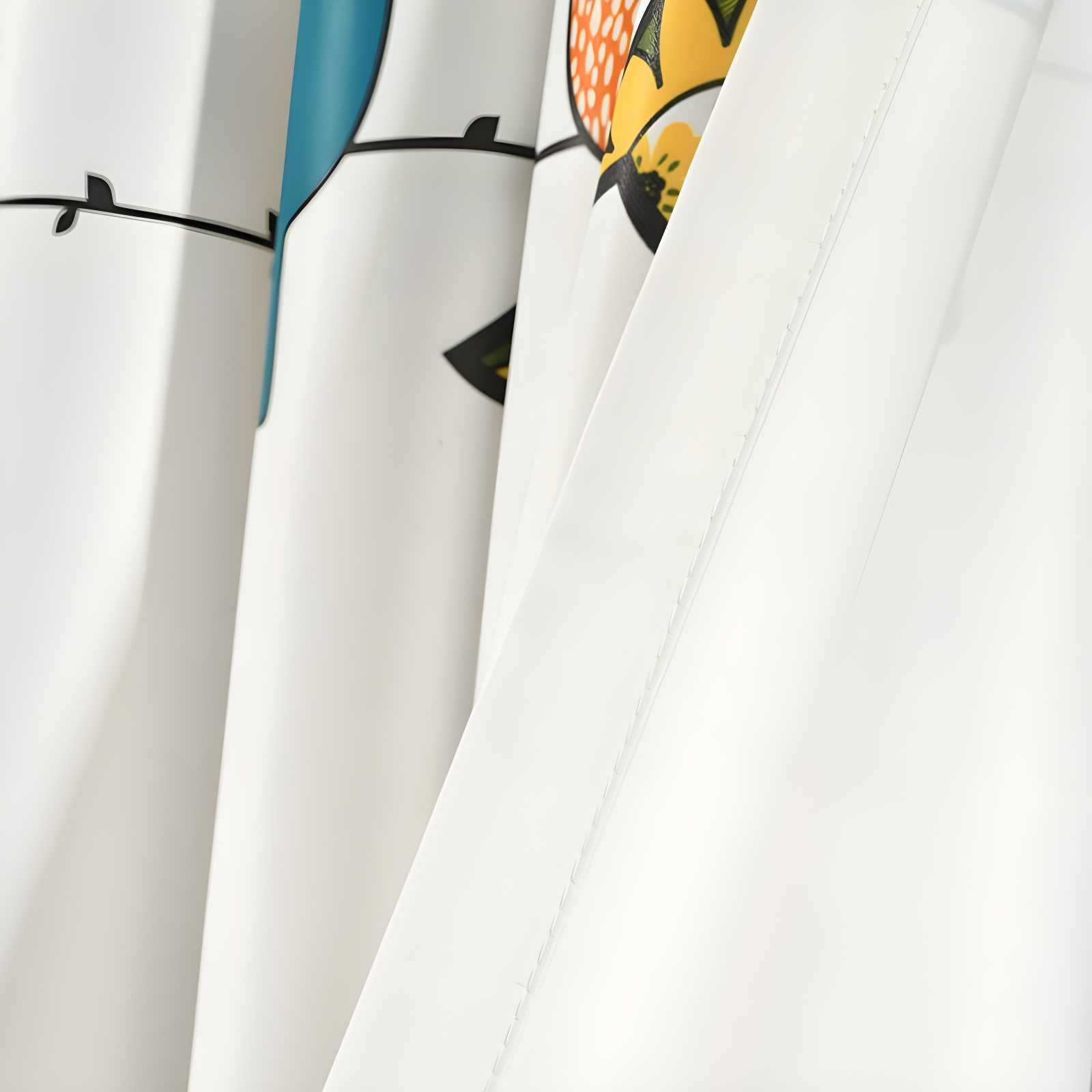 Frifoho Rowley Birds Room Darkening Thermal Rod Pocket Curtain Panels (Set of 2)