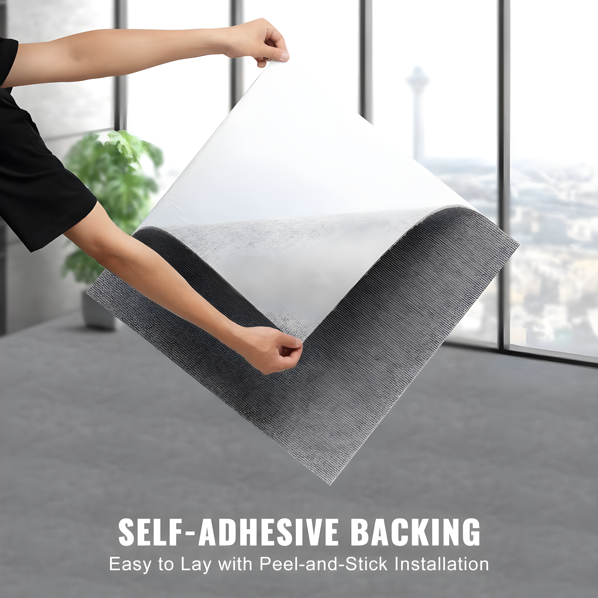 24'' W x 24'' L Level Cut And Loop Polyester Carpet Tile