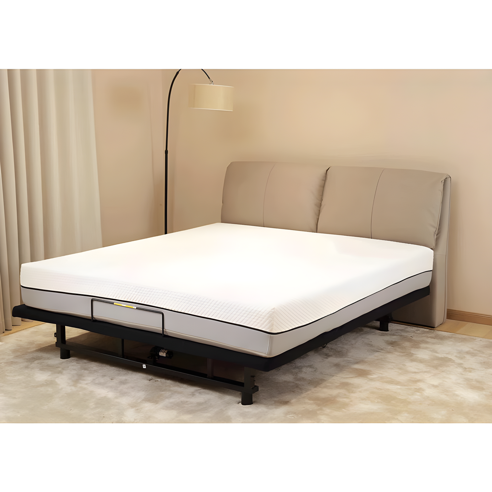 Adjustable Bed Base Frame Queen Bed Frame With Head And Foot Incline Wireless Remote Zero Gravity Quiet Motor