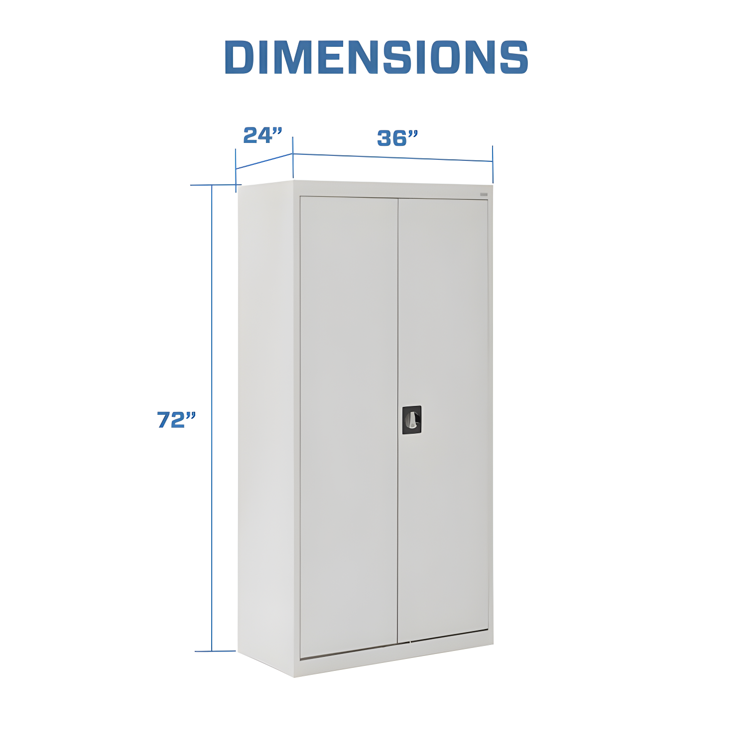 36'' Wide 5 - Shelf Storage Cabinet