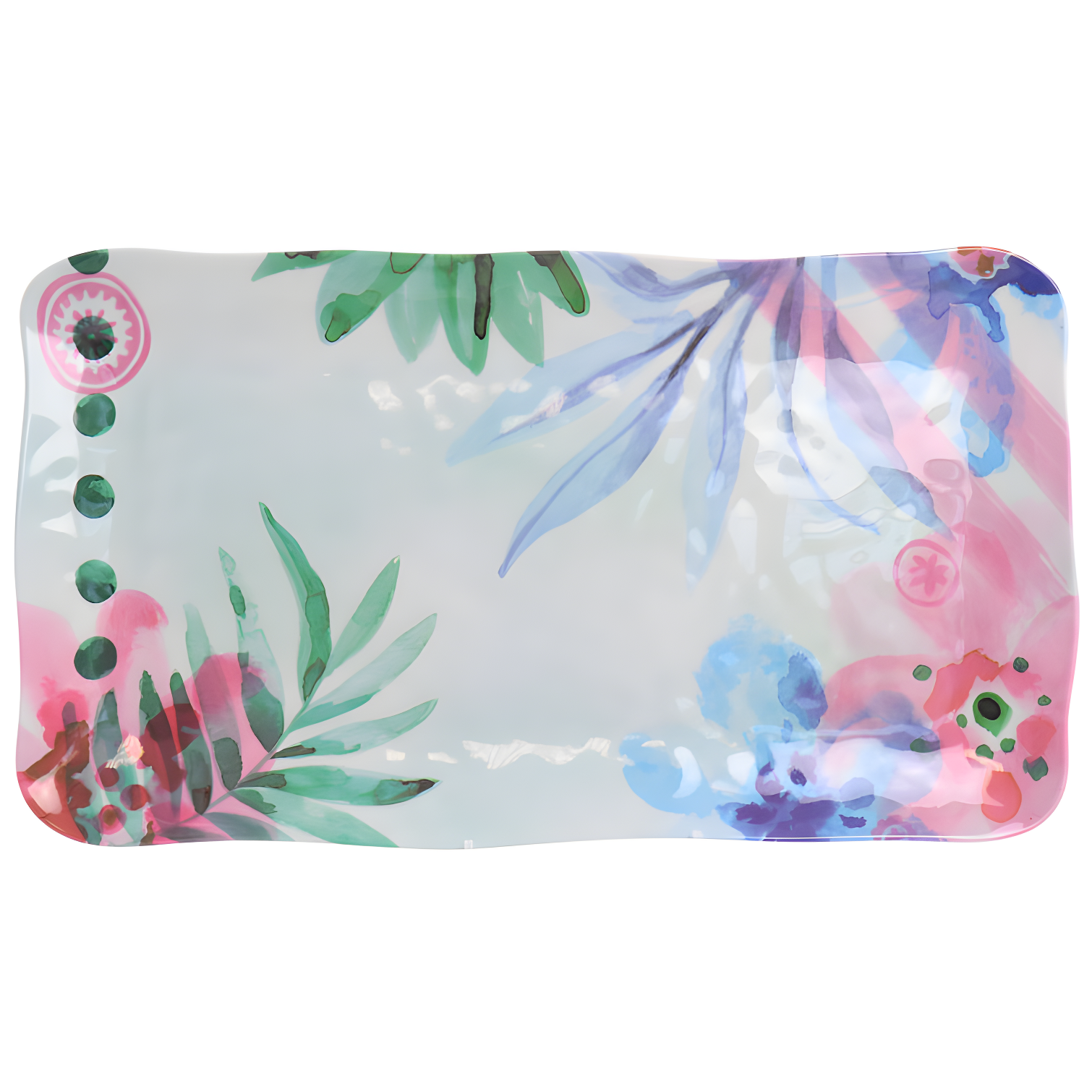 Spice by Tia Mowry Spice By Tia Mowry Cinnamon Twist 2 Piece Melamine Serving Tray Set In Multi