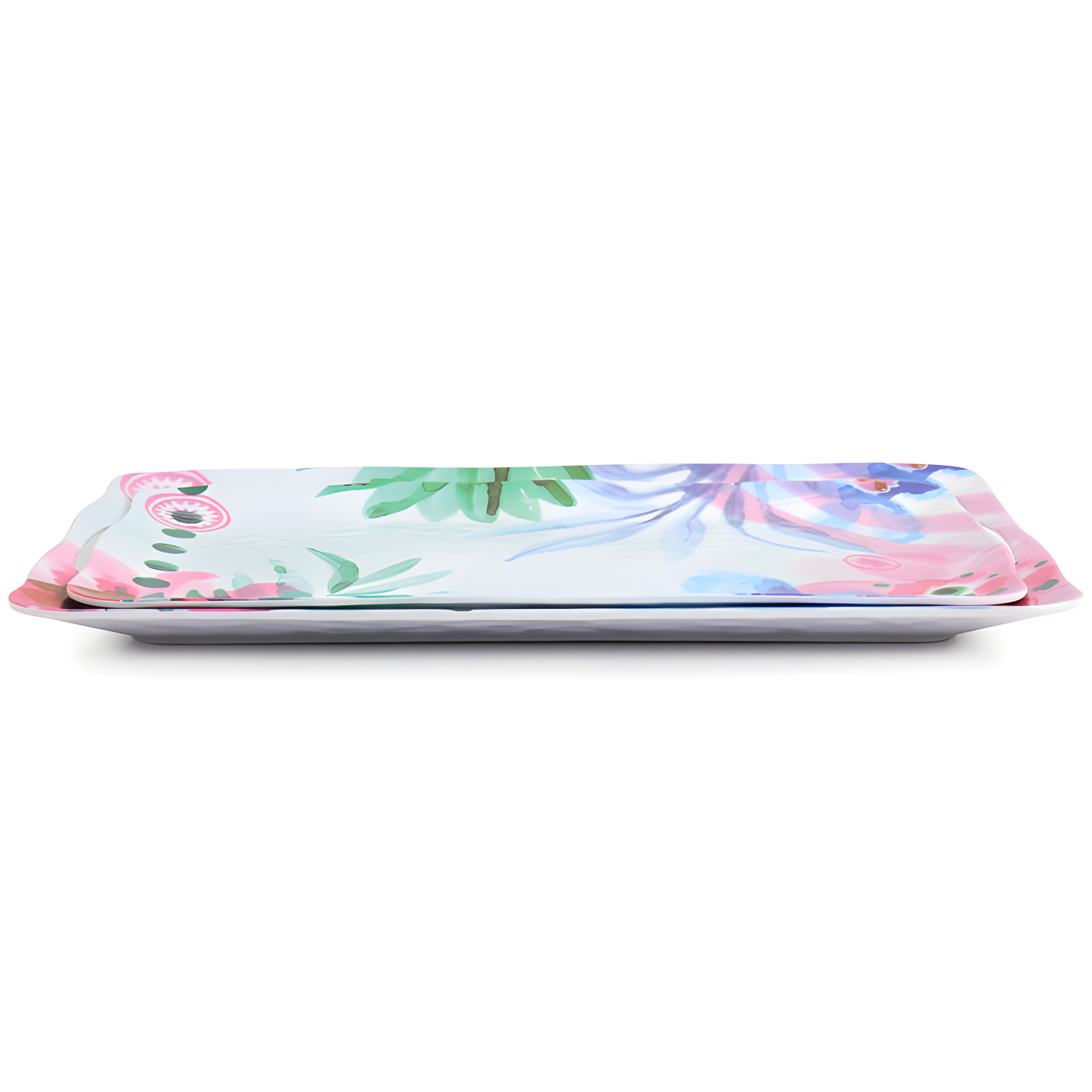 Spice by Tia Mowry Spice By Tia Mowry Cinnamon Twist 2 Piece Melamine Serving Tray Set In Multi