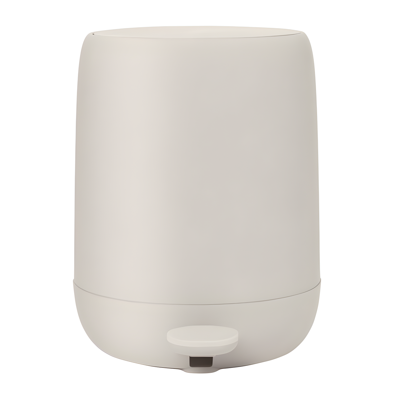 Blomus SONO 1.3-Gallon Moonbeam Cream Pedal Trash Bin