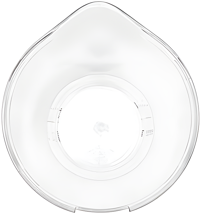 Yellow and Clear Plastic Citrus Juicer with Measurement Markings