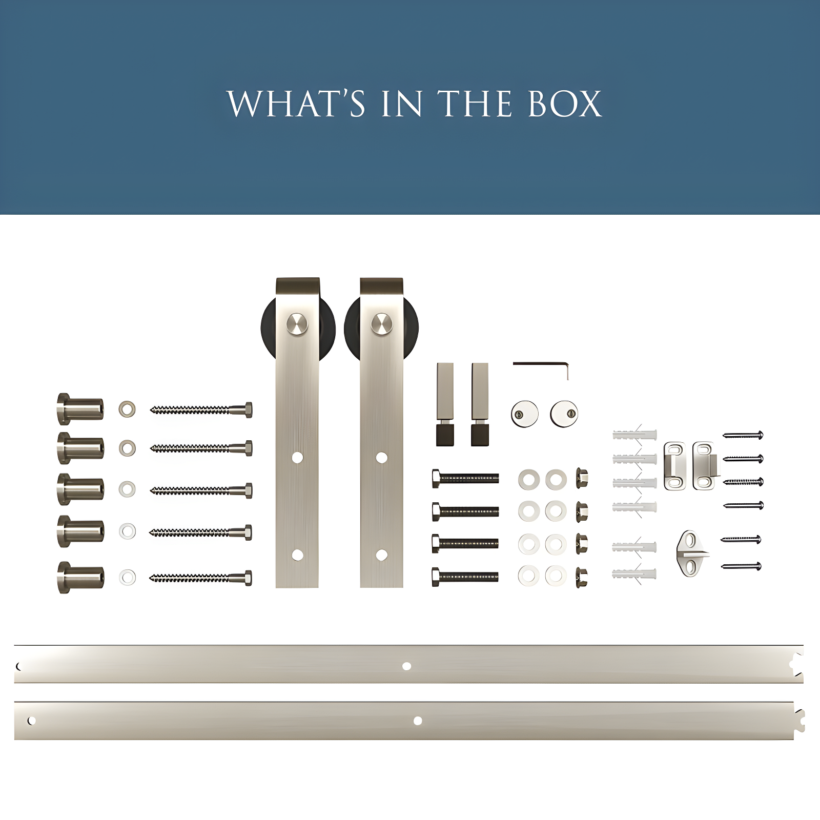 National Hardware Standard Single Barn Door Hardware Kit