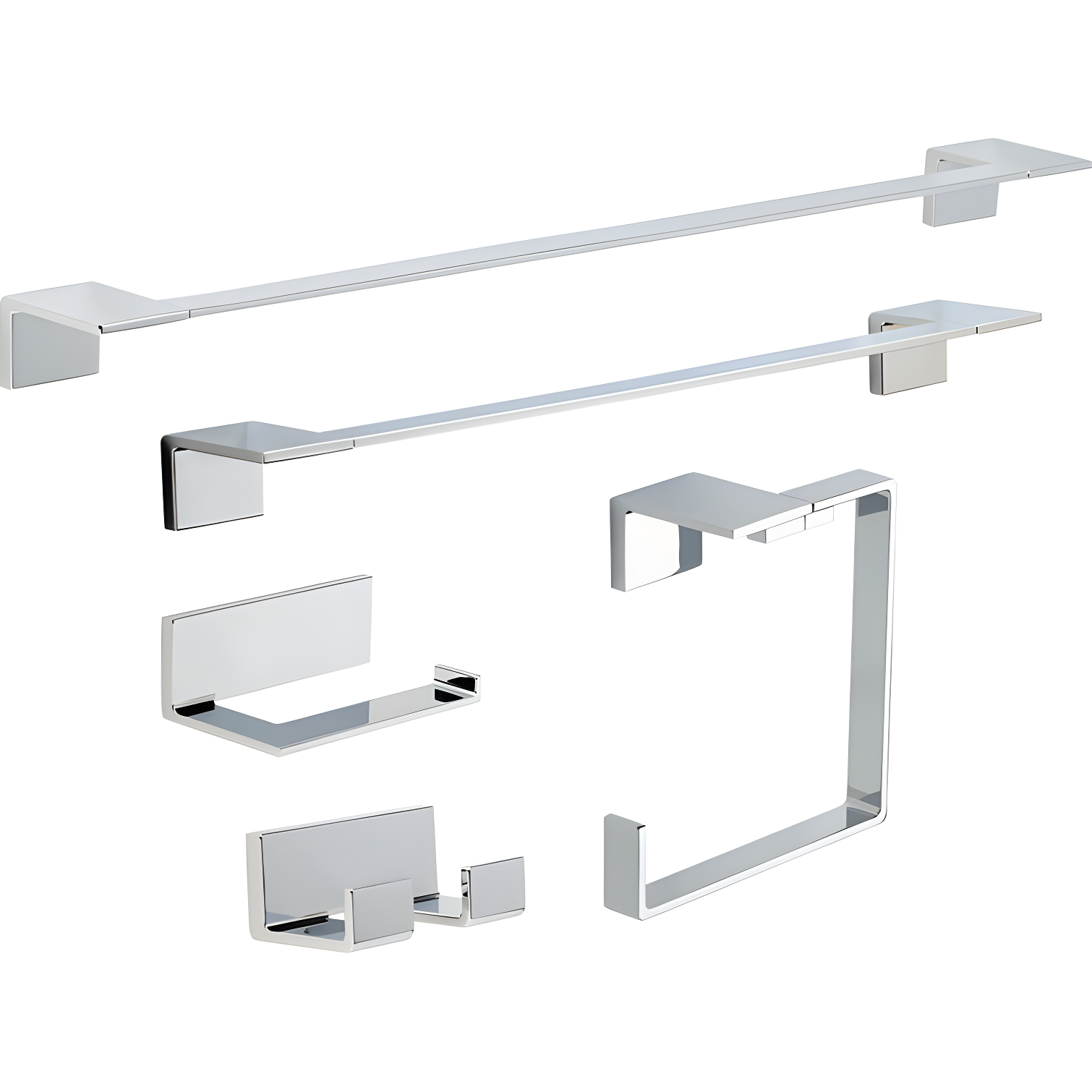 Vero Wall Mount Square Open Towel Ring Bath Hardware Accessory
