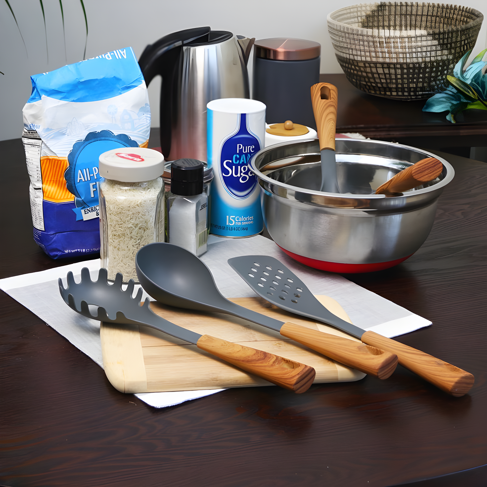 Oster Oster 5-Piece Everwood Kitchen Utensil Set